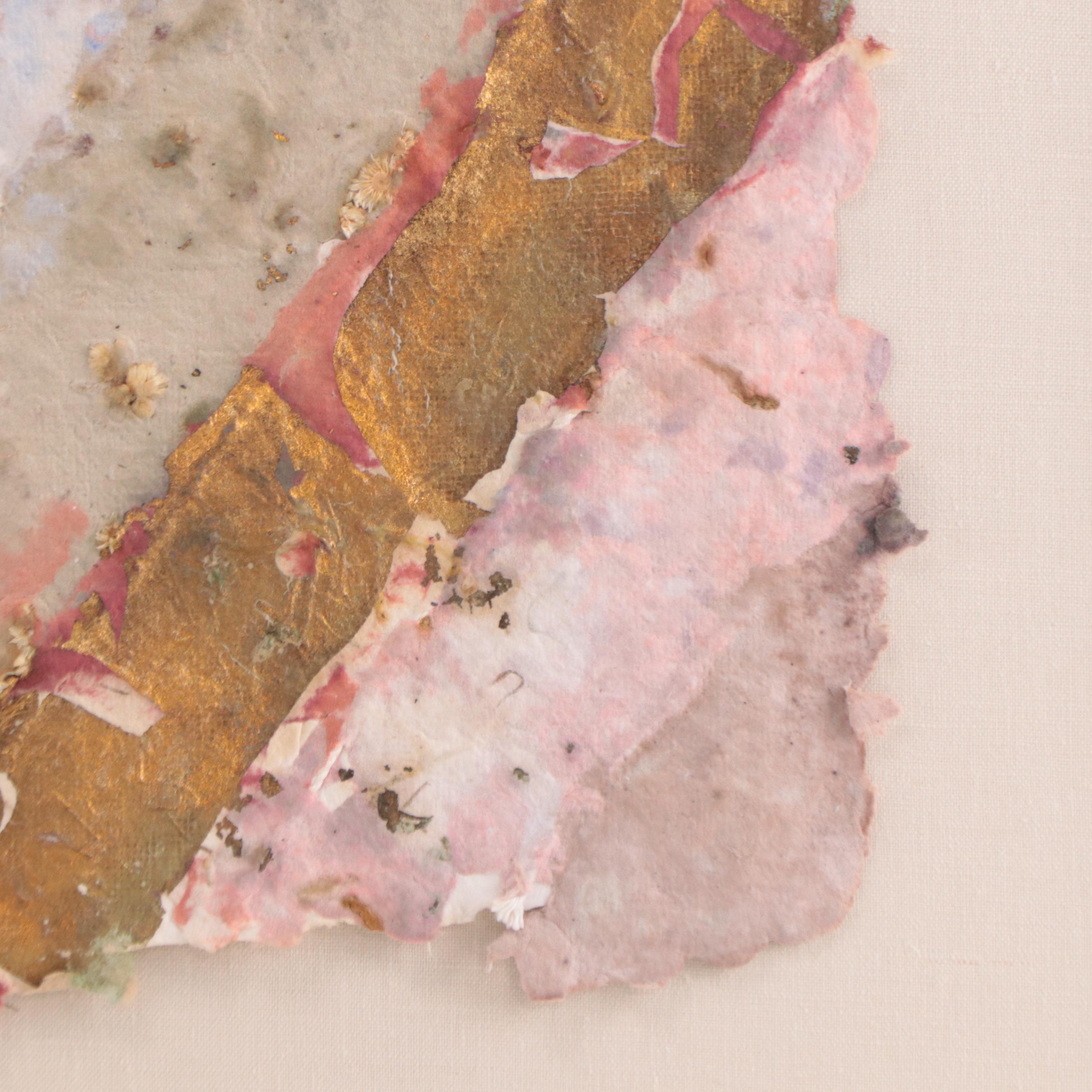 Michael Verlangieri Abstract Mixed Media Composition "Stripes," 1980