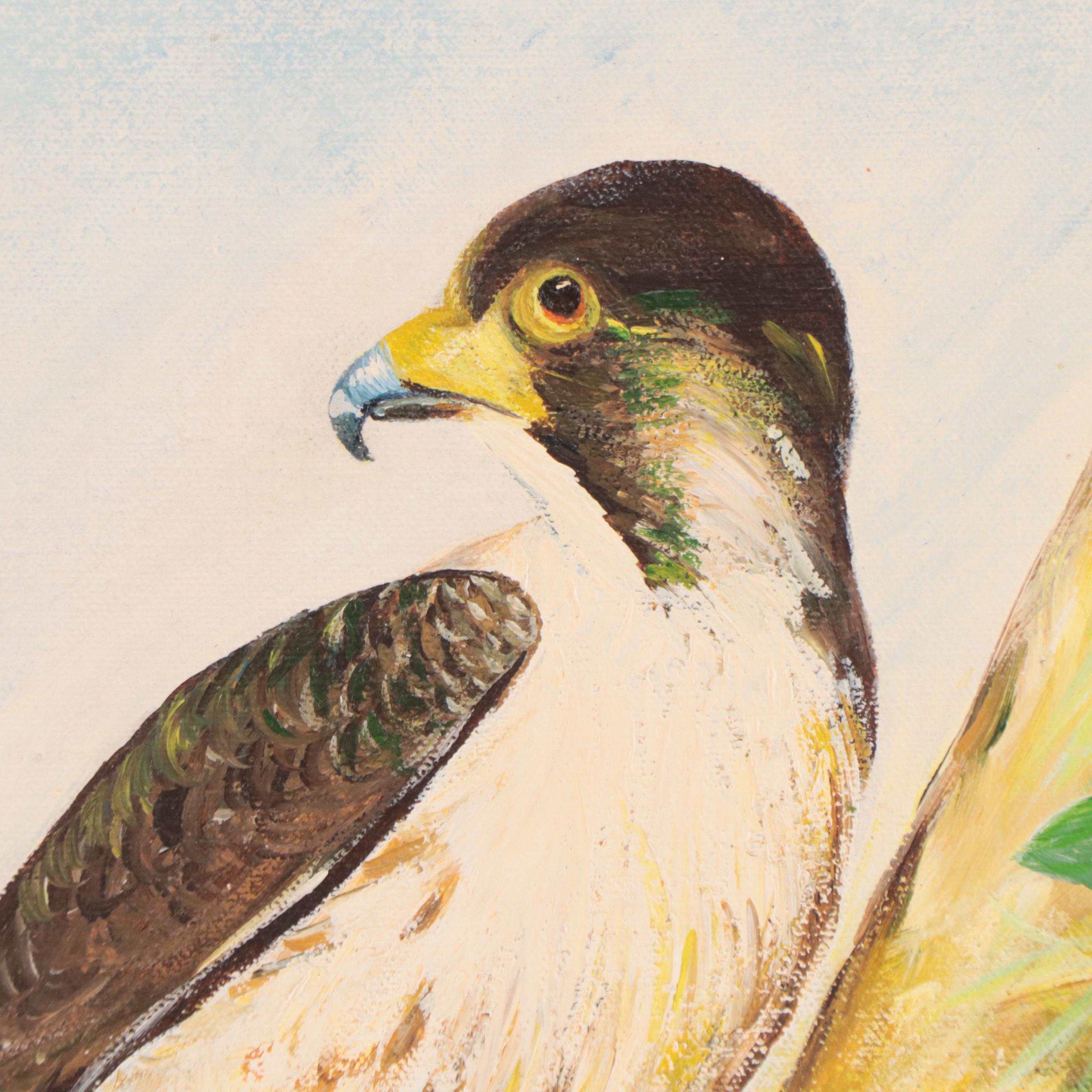 Haas Oil Painting "Peregrine Falcon"