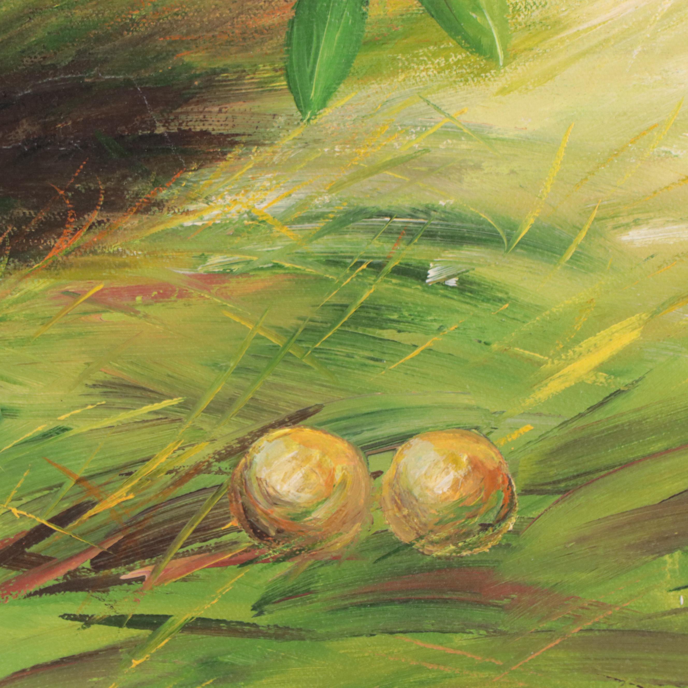 Haas Oil Painting "Peregrine Falcon"