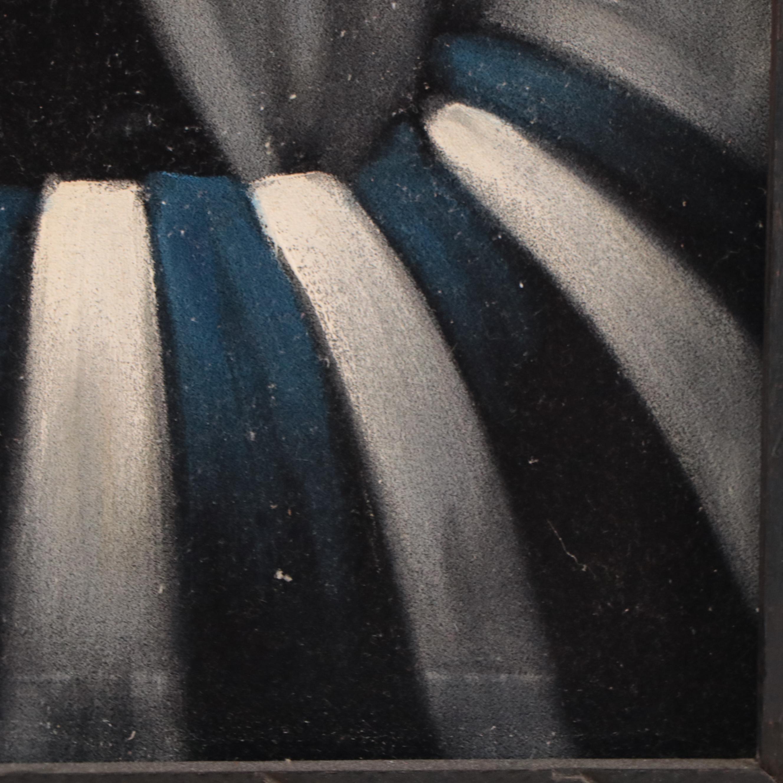 Acrylic Painting of Rabbi Scholar Reading Scripture