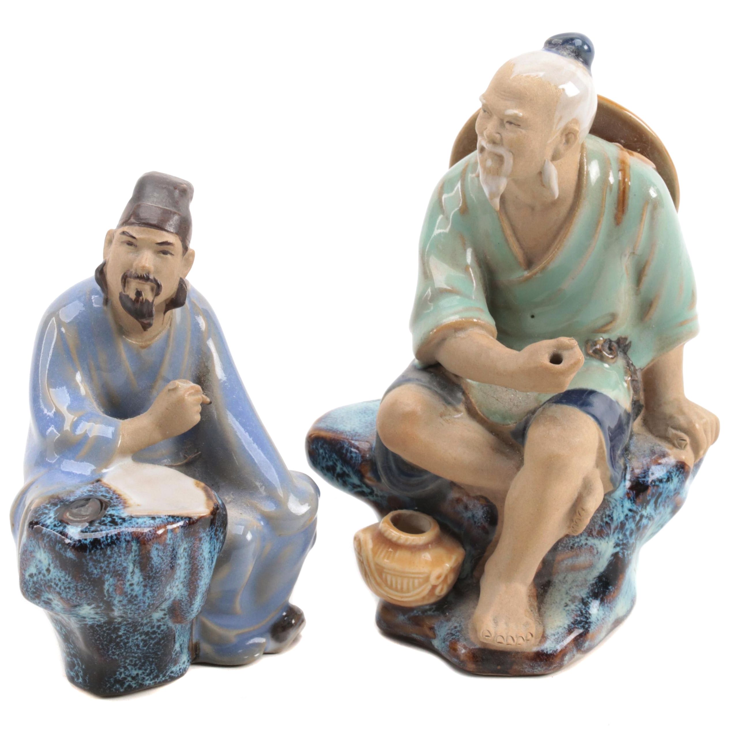 Chinese Shiwanware Figurines