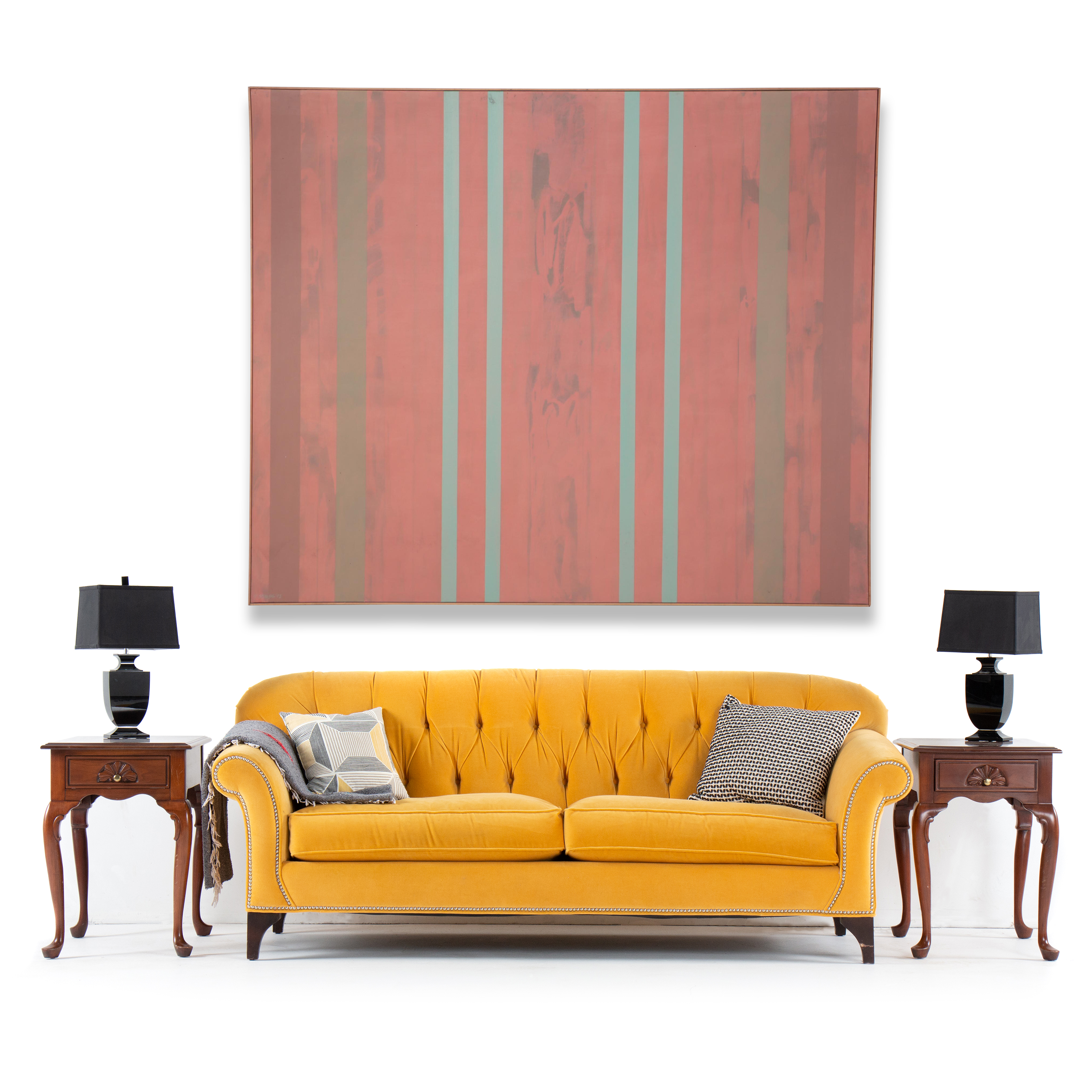 Walter Stomps Large-Scale Oil Painting "The Naked Earth," 1973