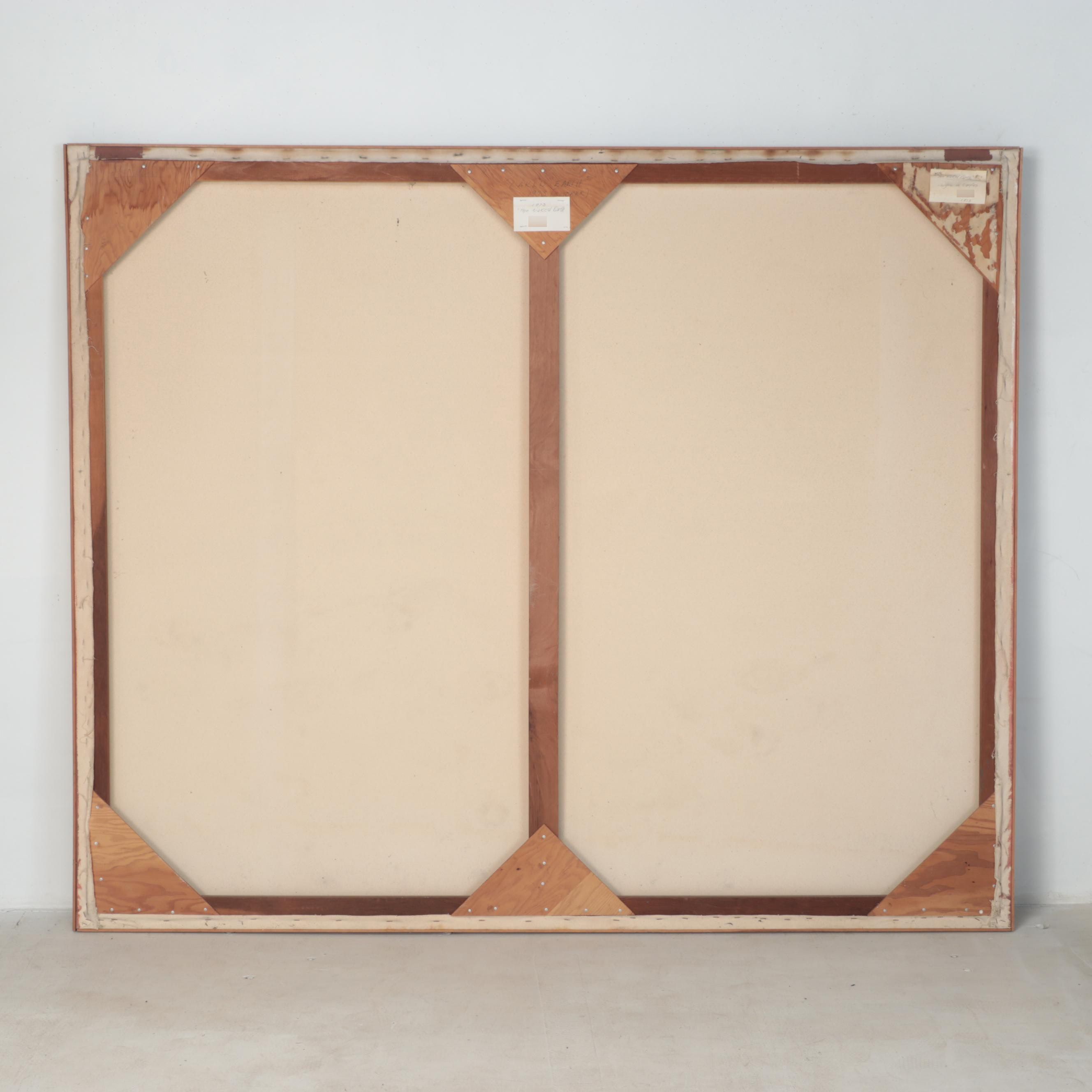 Walter Stomps Large-Scale Oil Painting "The Naked Earth," 1973