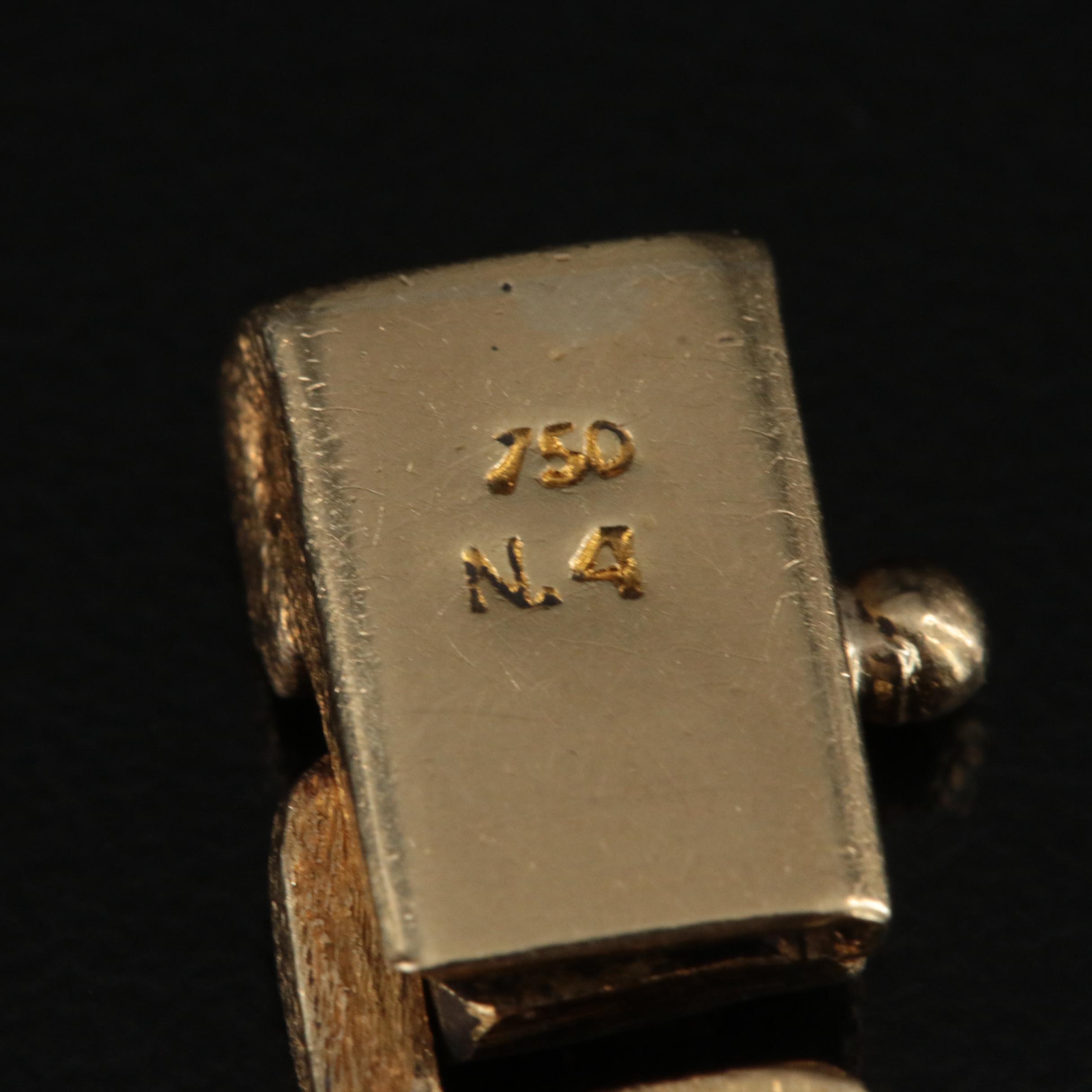 18K Greek Key Link Bracelet