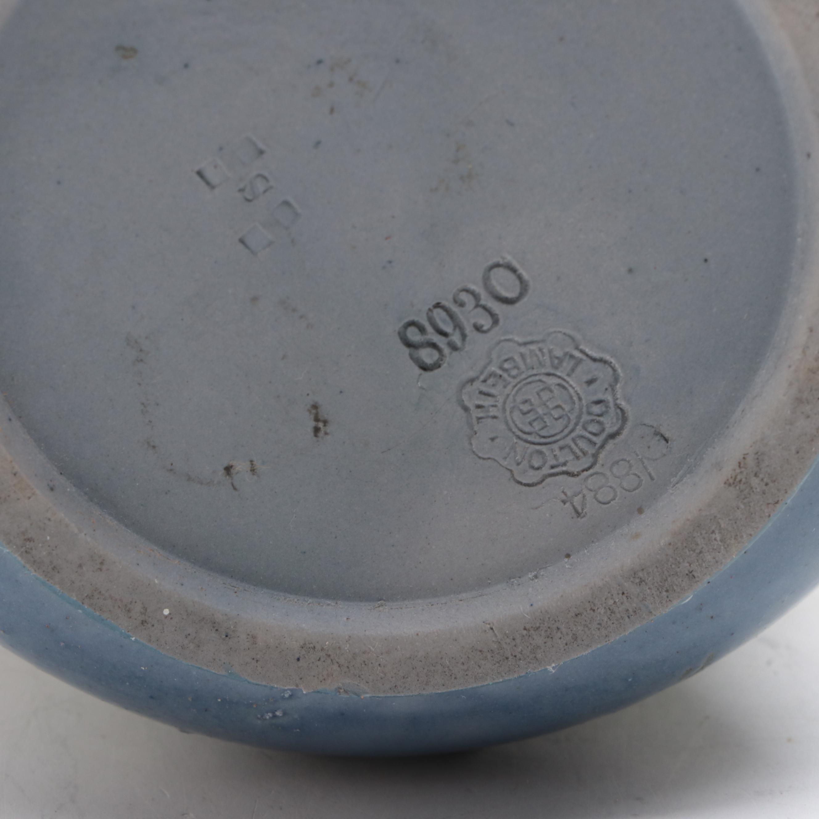 Doulton Lambeth Glazed Earthenware Humidor or Tobacco Jar