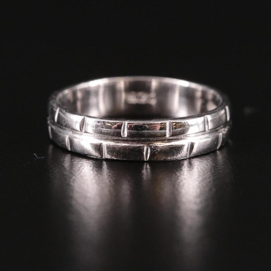 Sterling Patterned Band