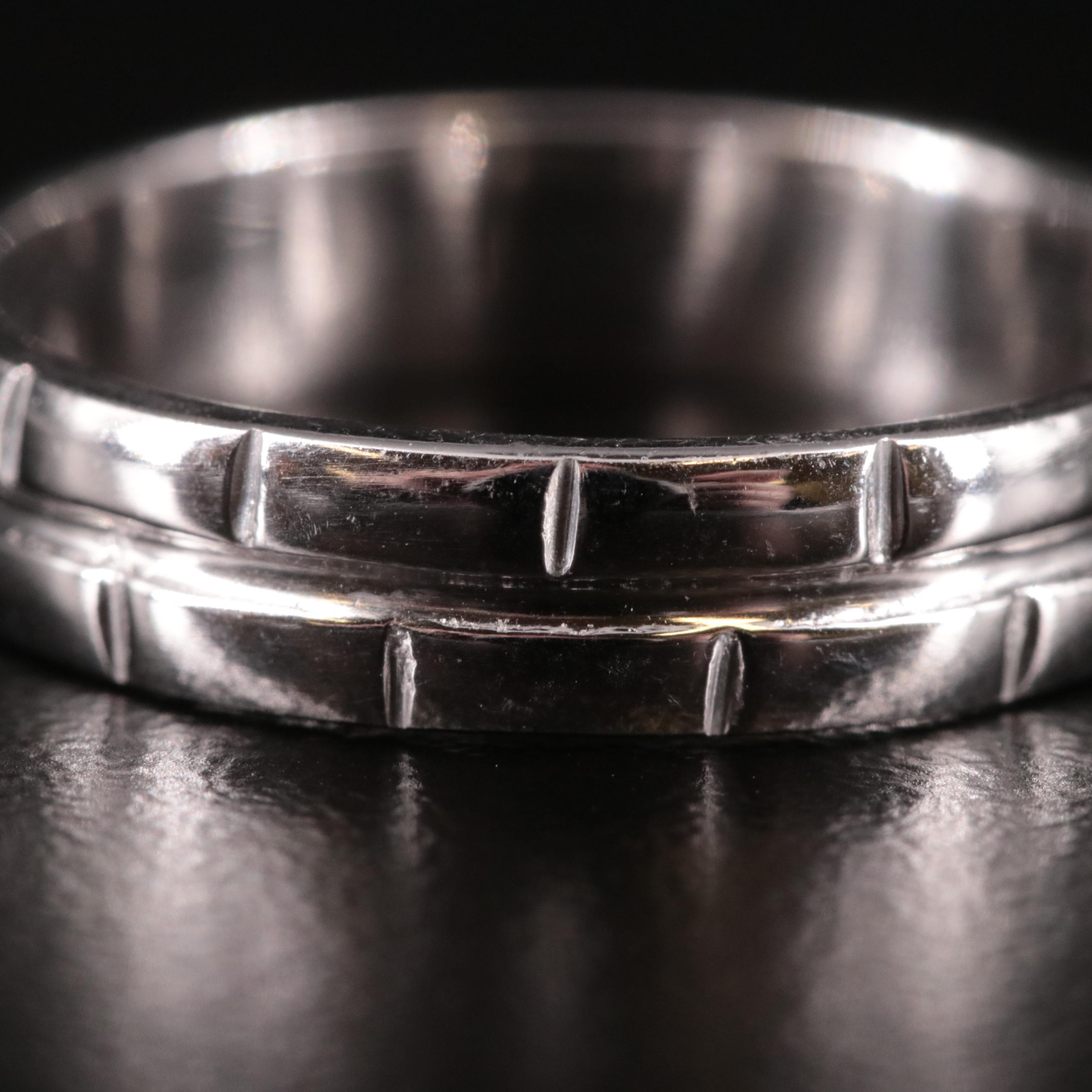 Sterling Patterned Band