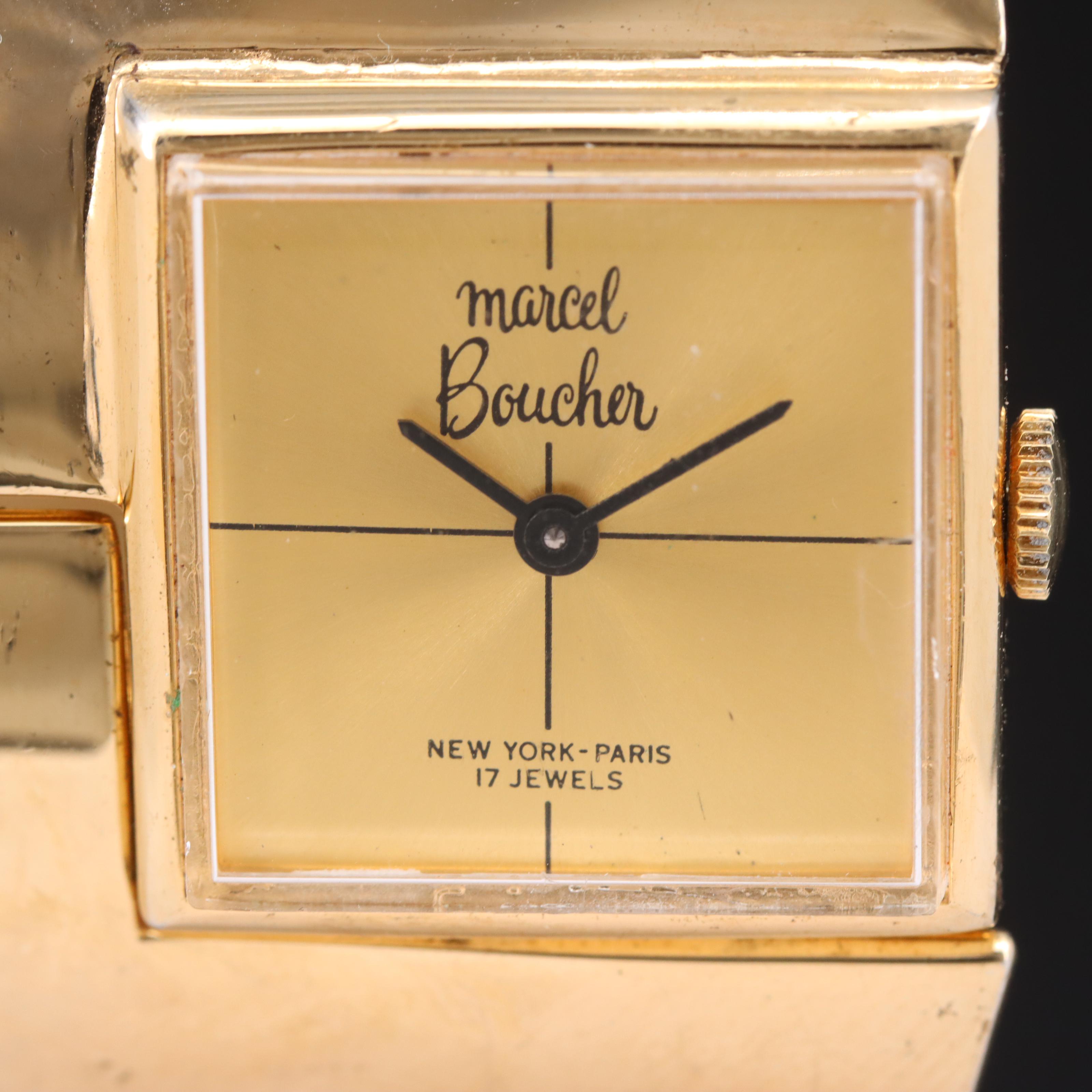 Marcel Boucher Stem-Wind Cuff Watch