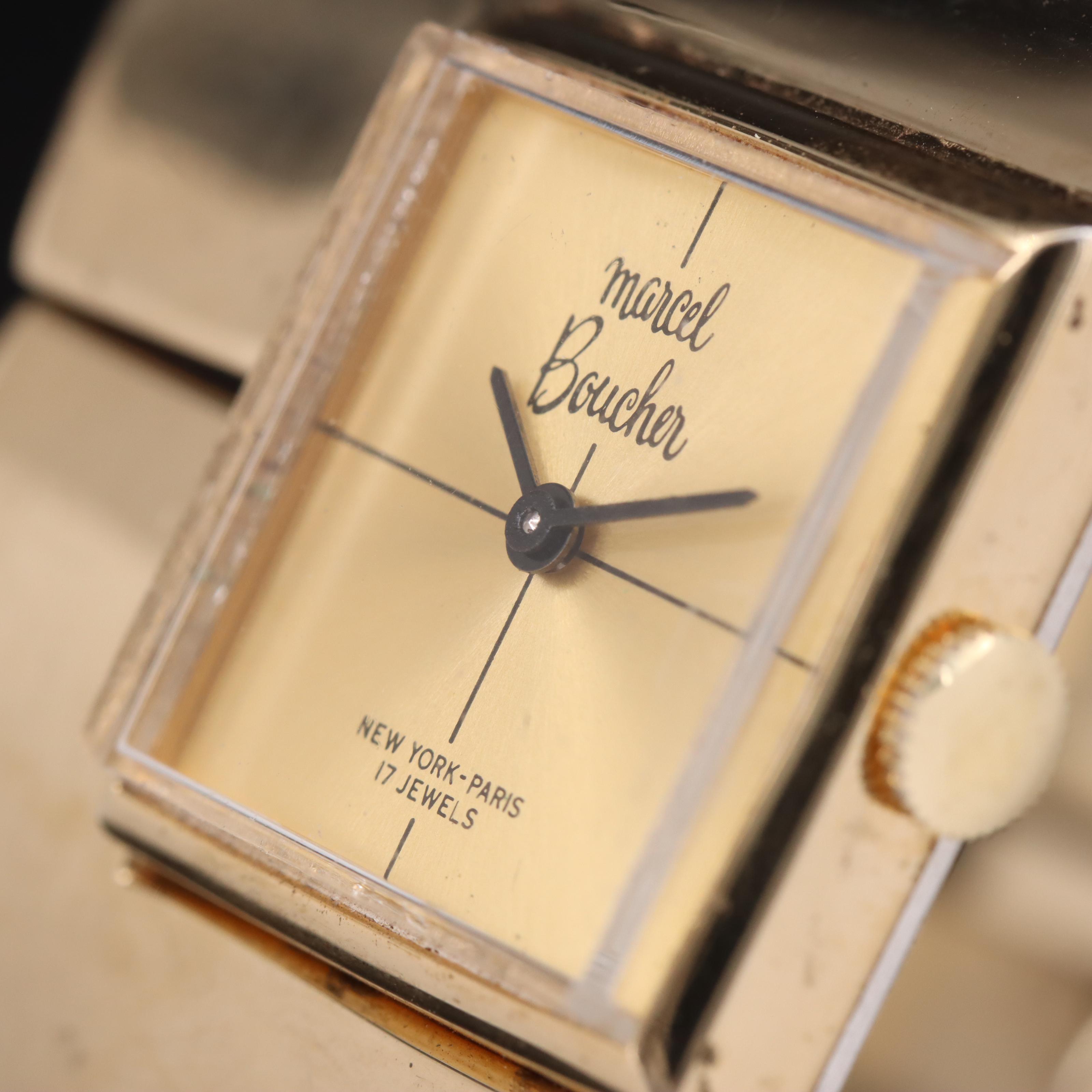 Marcel Boucher Stem-Wind Cuff Watch