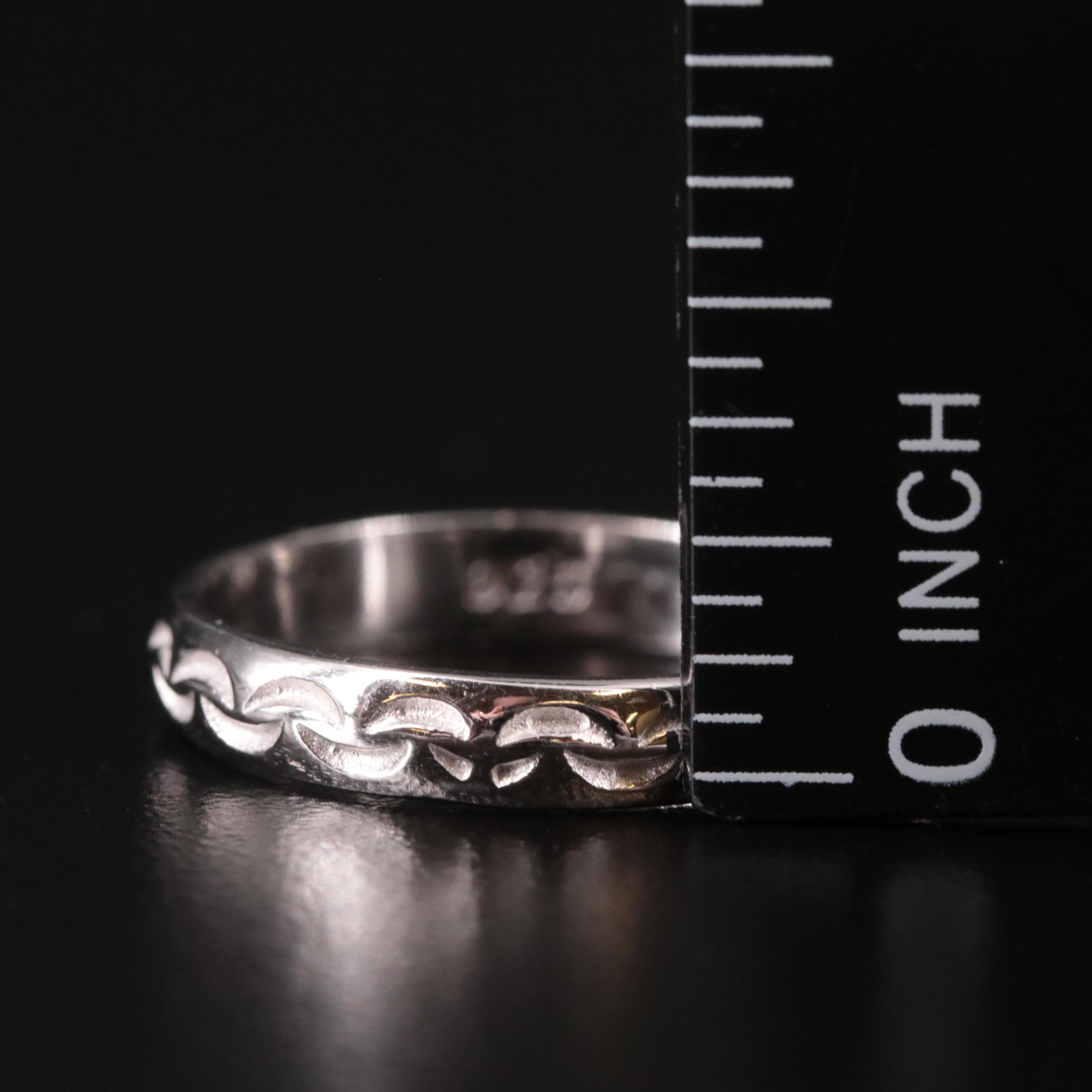Sterling Patterned Band