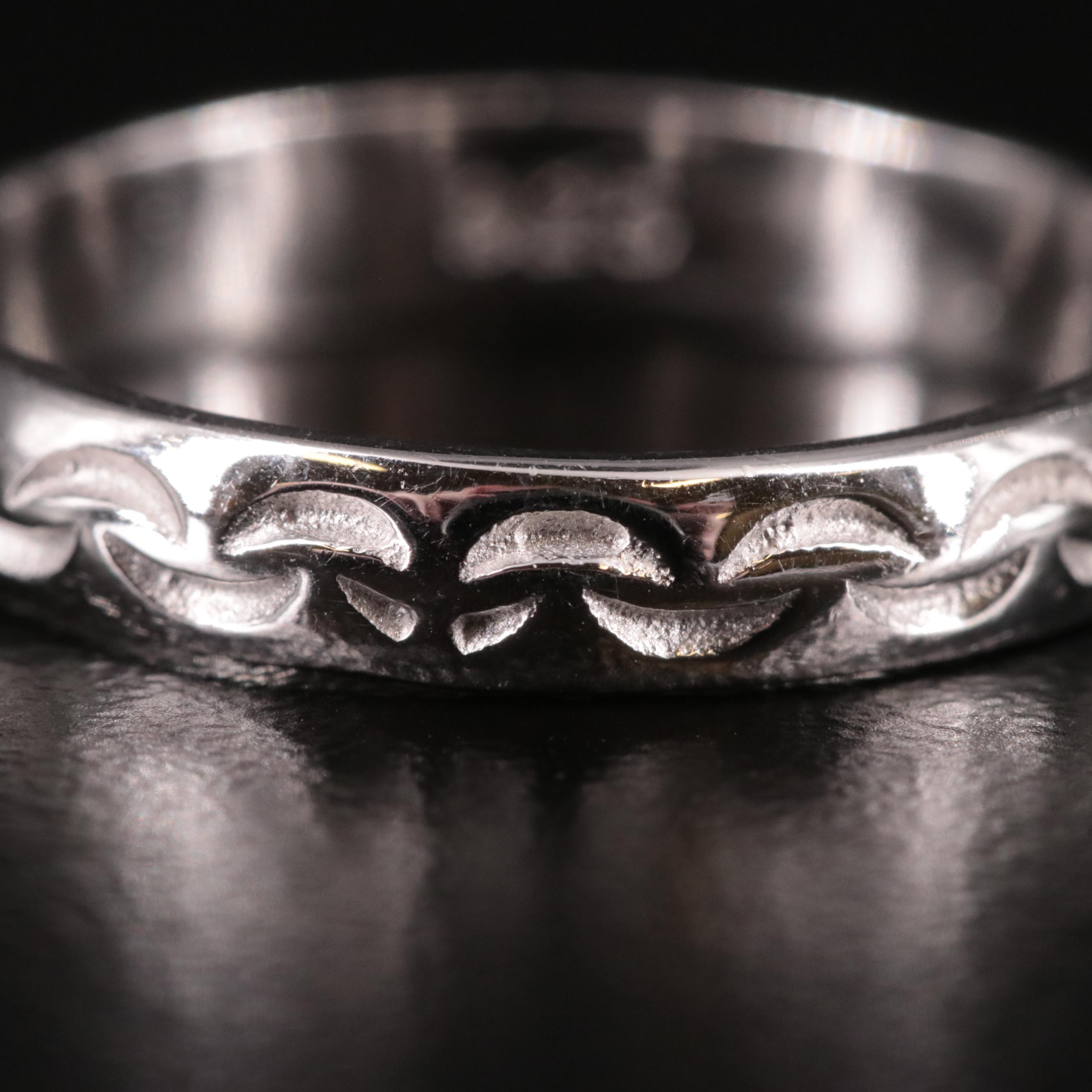 Sterling Patterned Band