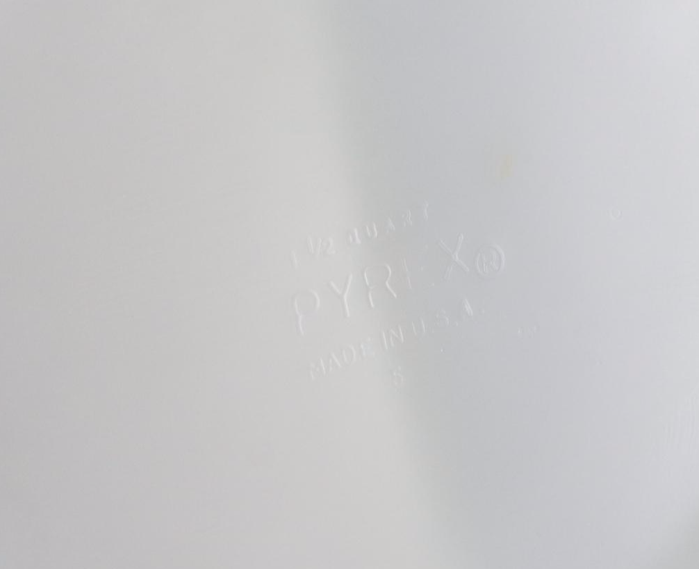 Pyrex "Primary Colors" Mixing Bowls and "Snowflake" Divided Casserole