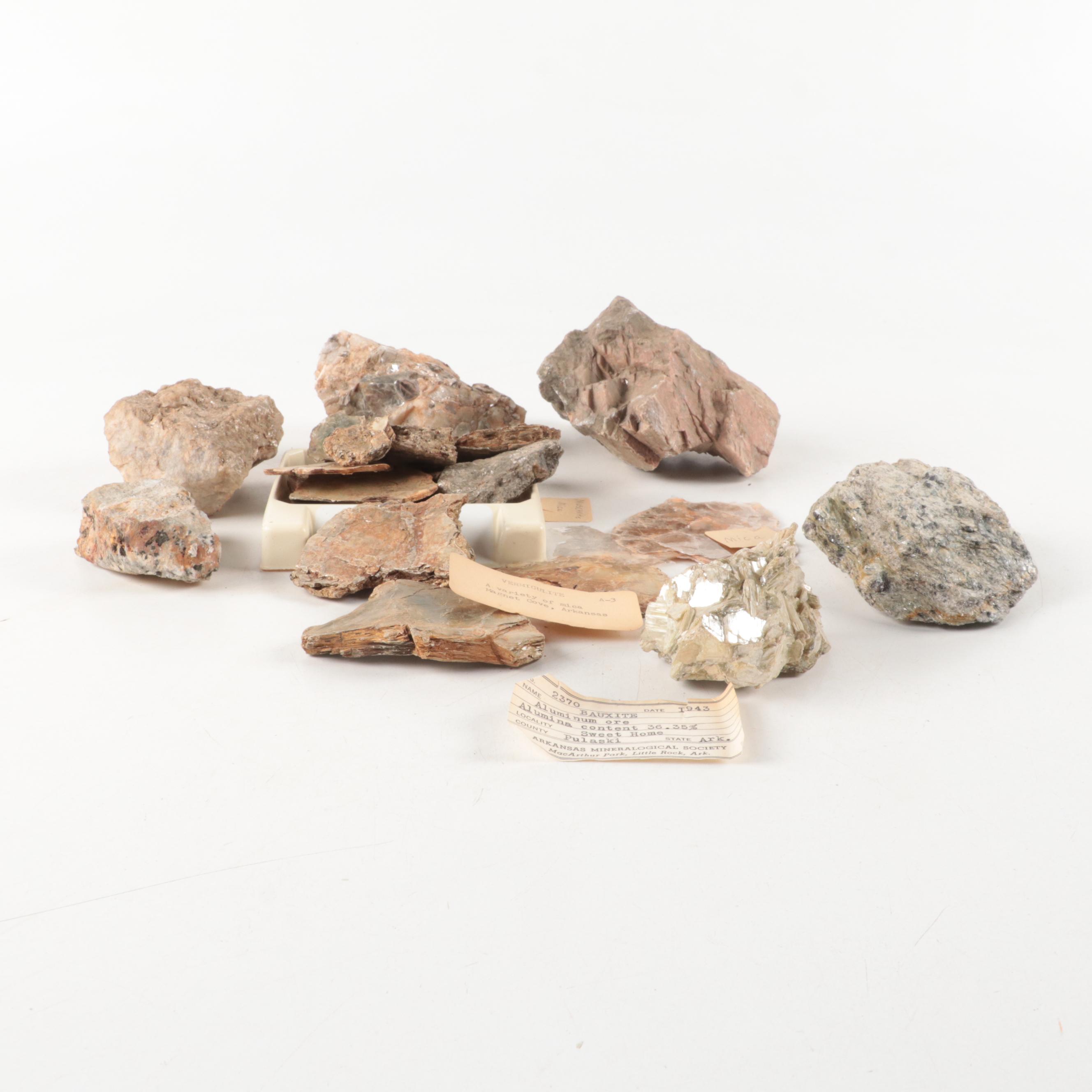 Muscovite, Mica and Other Mineral Specimens