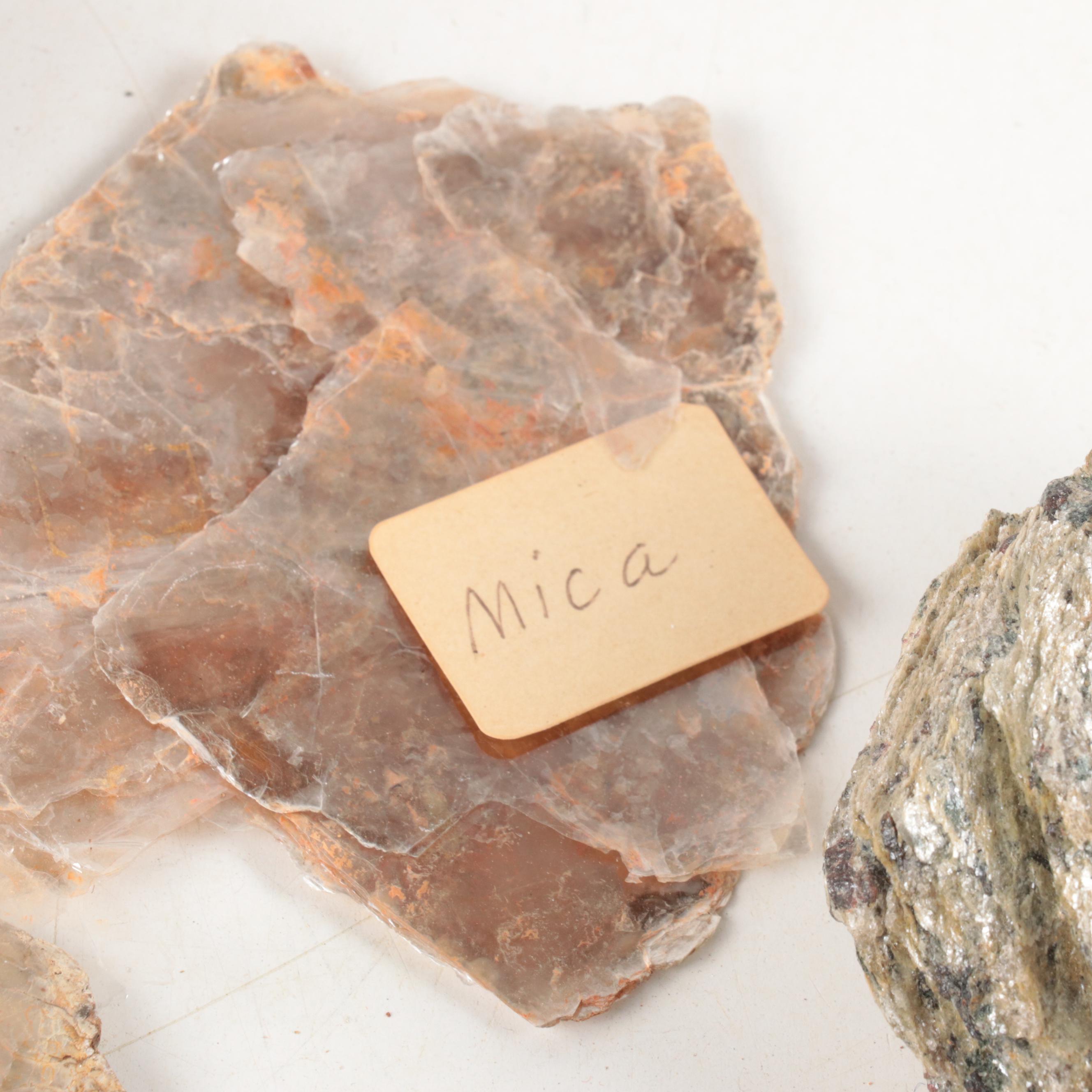 Muscovite, Mica and Other Mineral Specimens