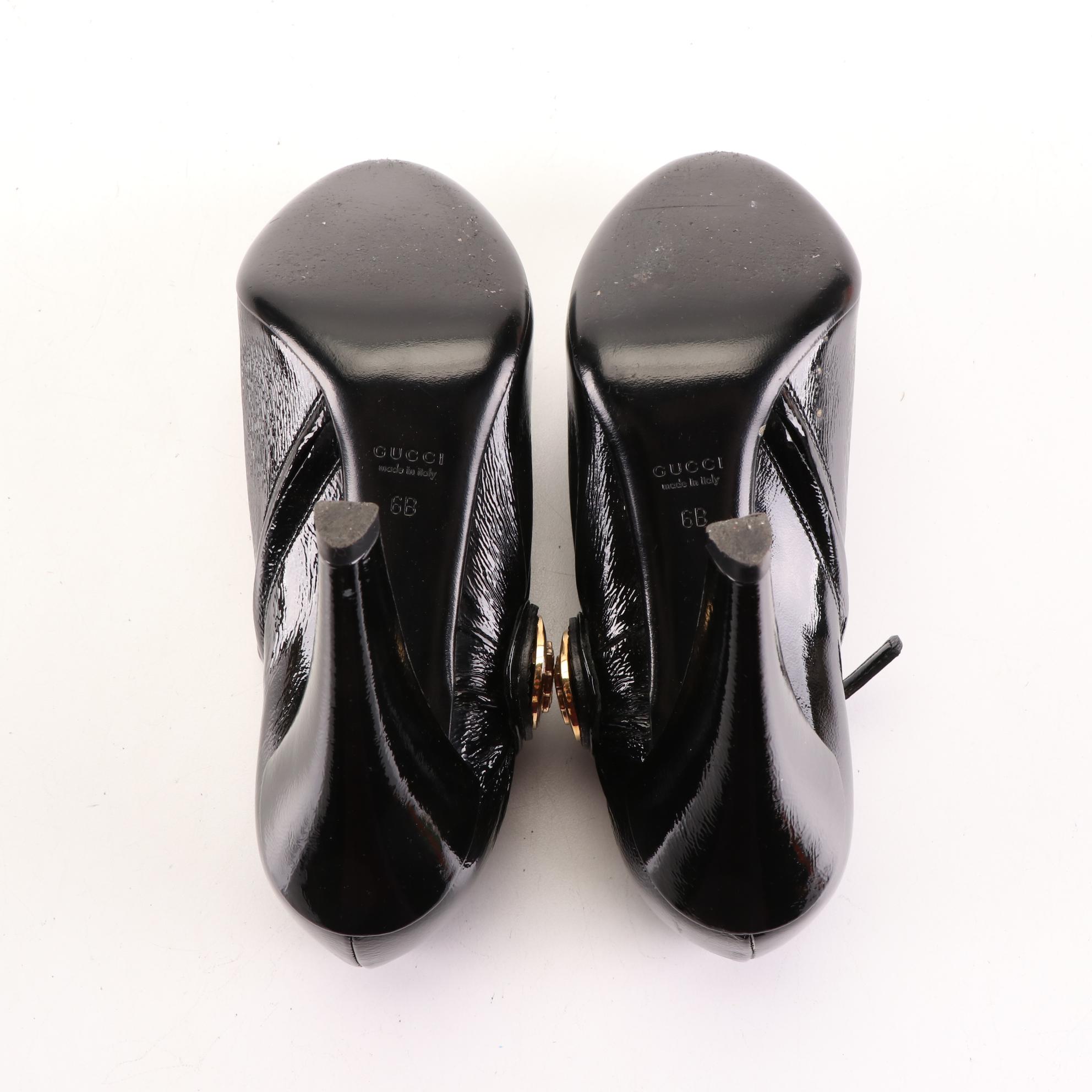 Gucci Hysteria Ankle Booties in Patent Leather