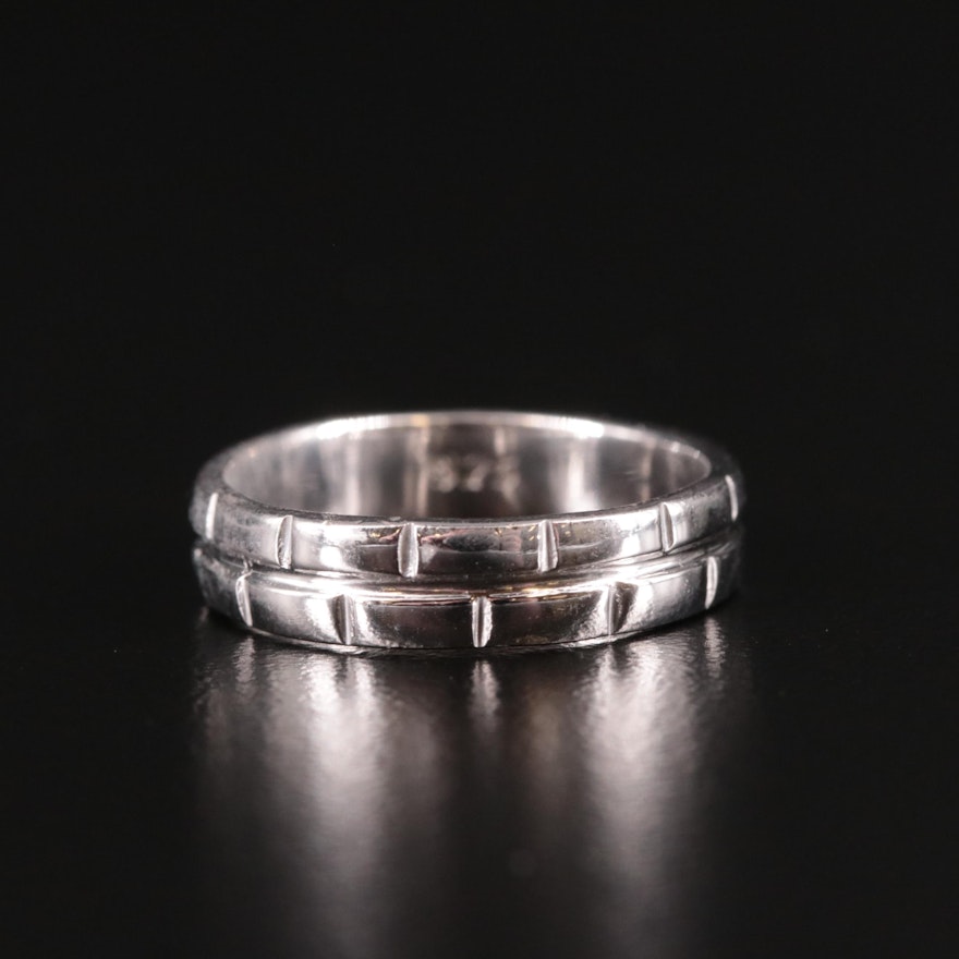 Sterling Patterned Band