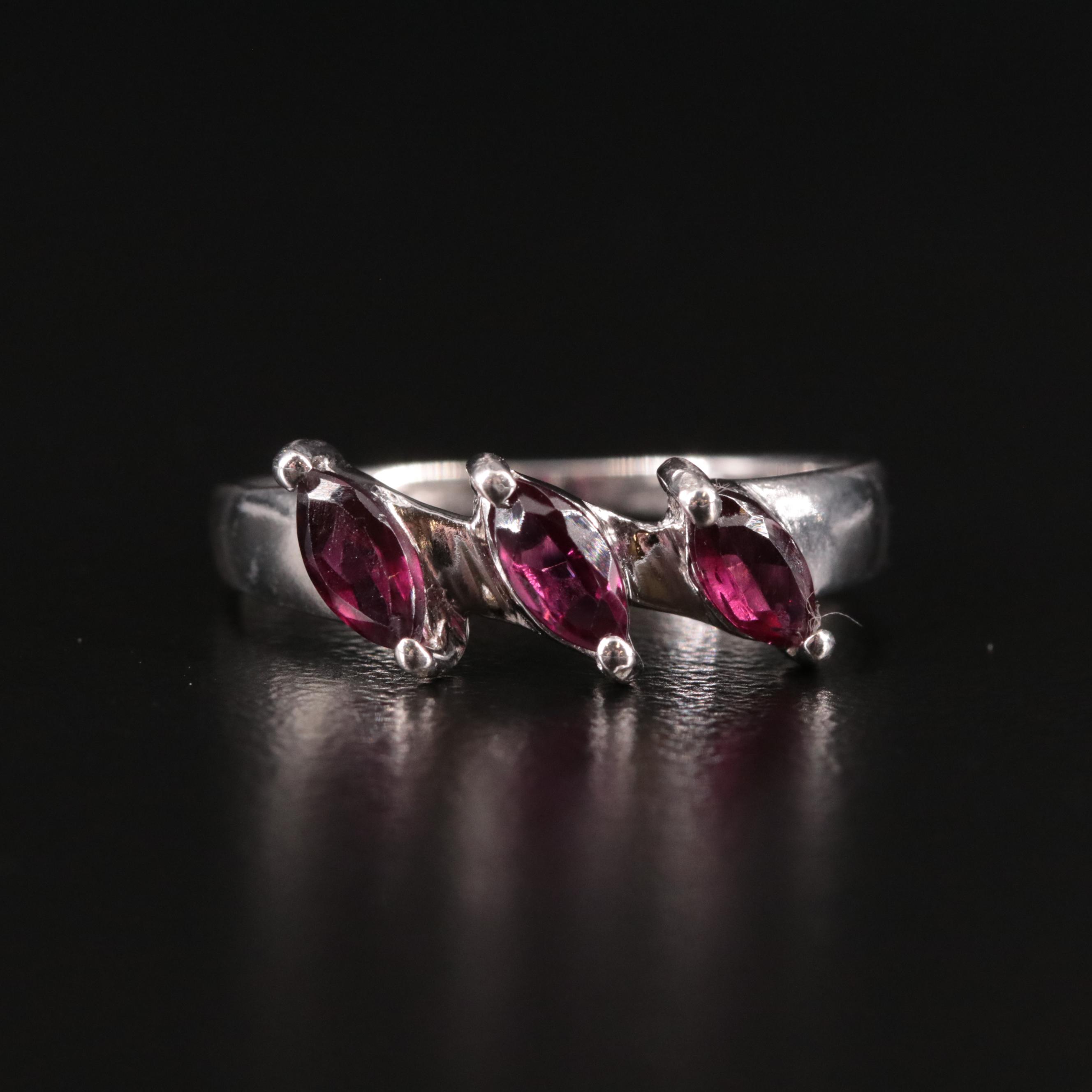 Sterling Garnet Ring