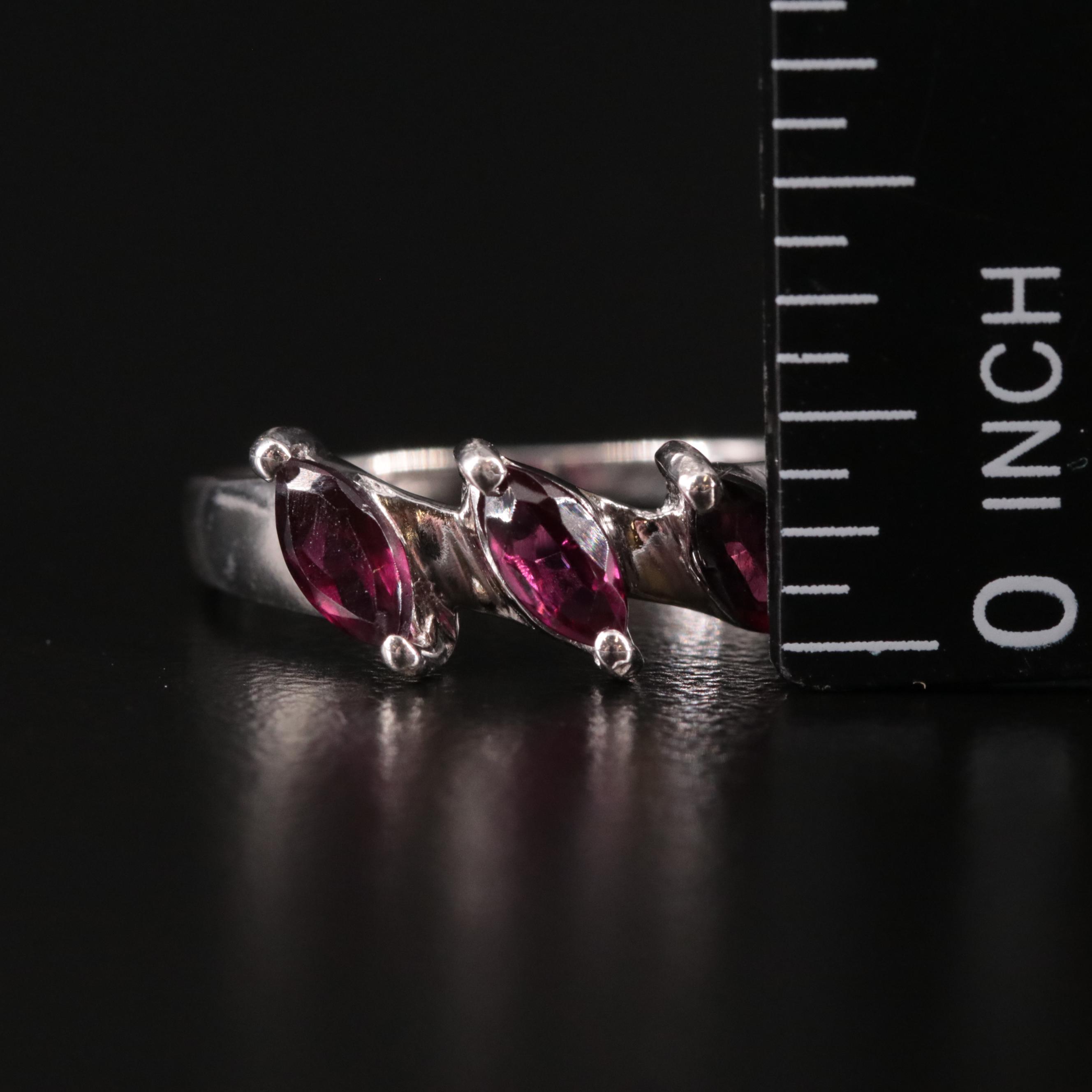 Sterling Garnet Ring