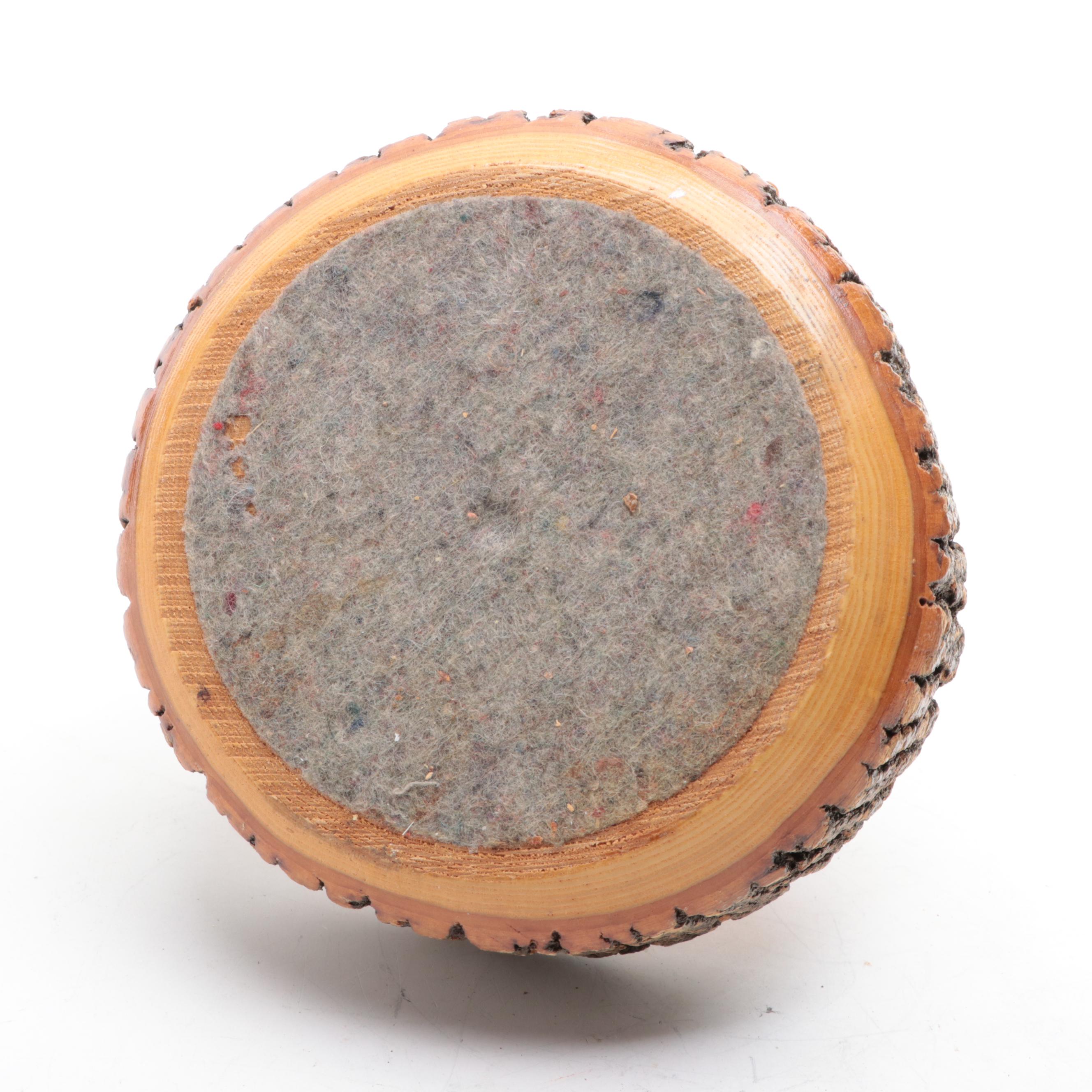 German Coin Inlaid Keg Bank, Vase, Stein and Pilsner with Nut Cracker Set