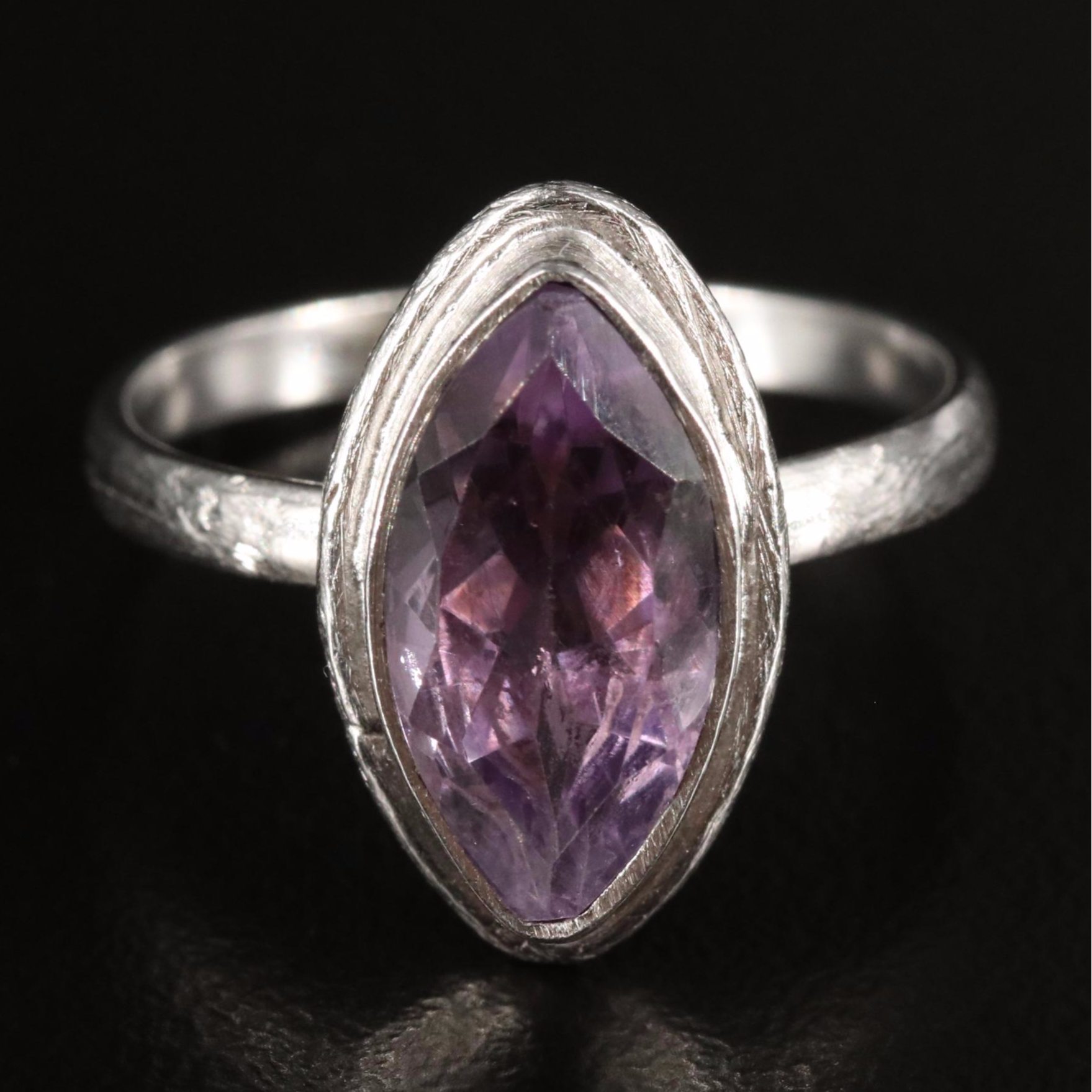 Amethyst Marquise Ring