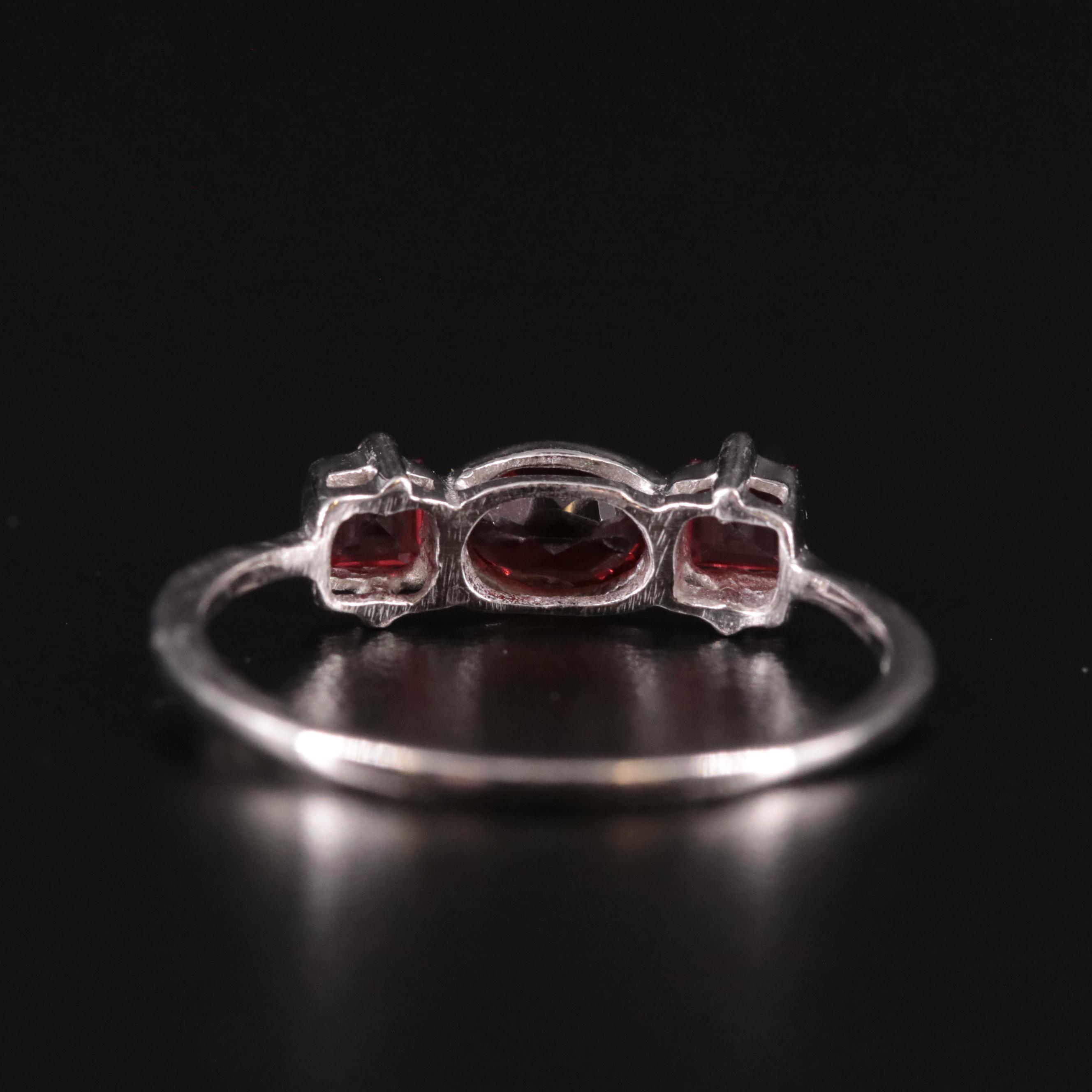Sterling Garnet Ring