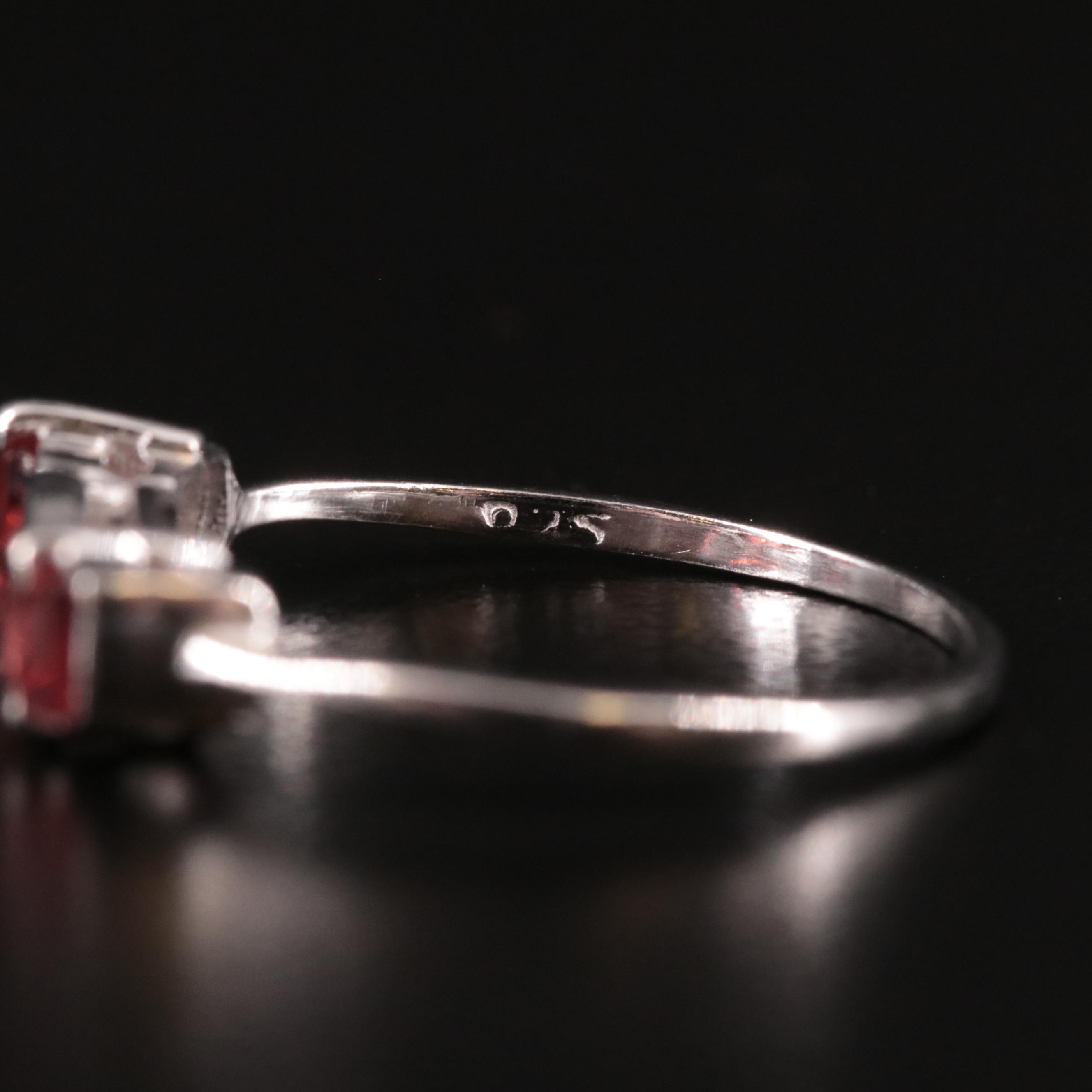 Sterling Garnet Ring