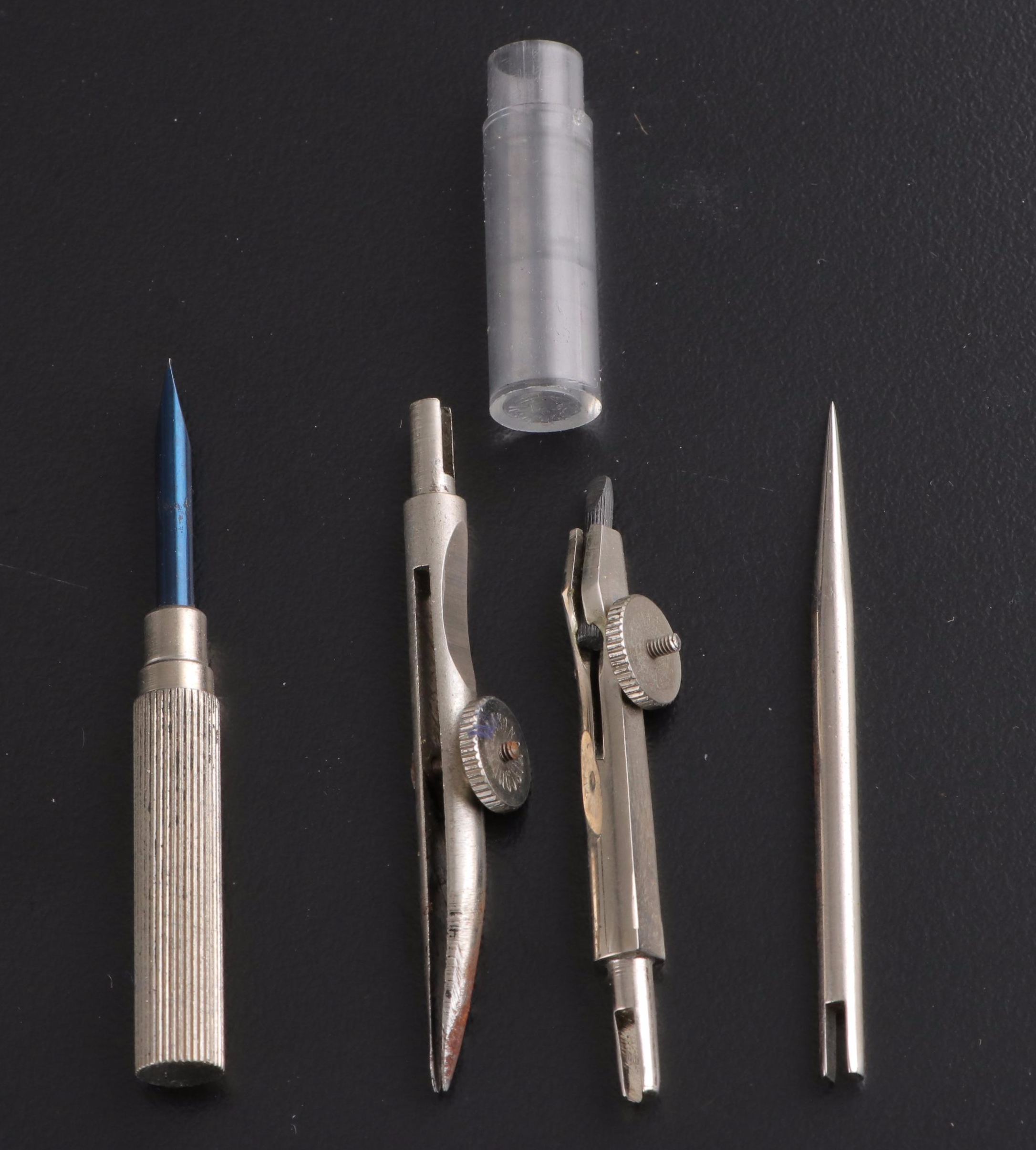 Tacro, C.H. Bruning and Nomis Drafting Tools in Cases