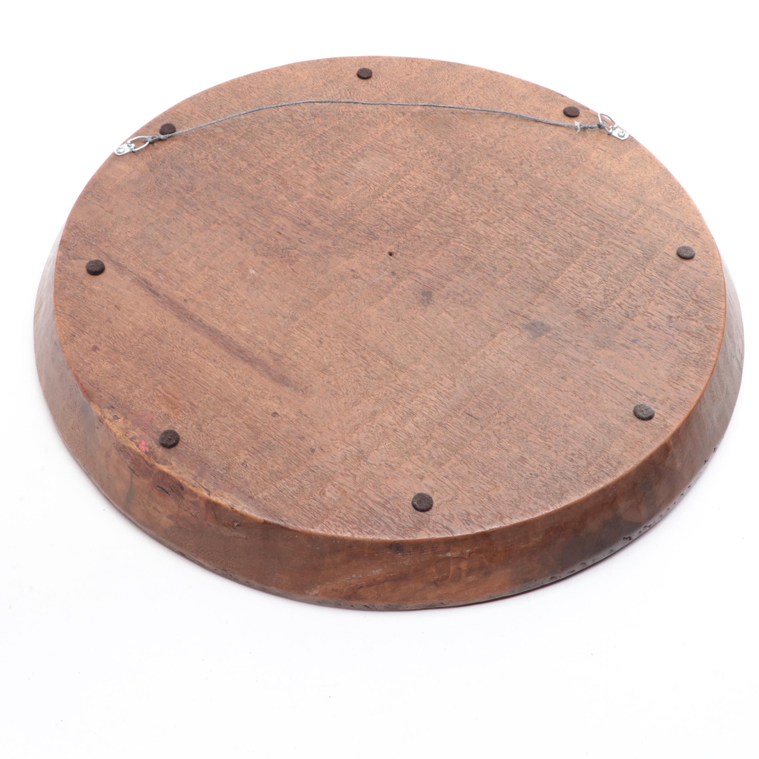 Hand-Carved Chinese Tray and Faux Cinnabar Resin Vase