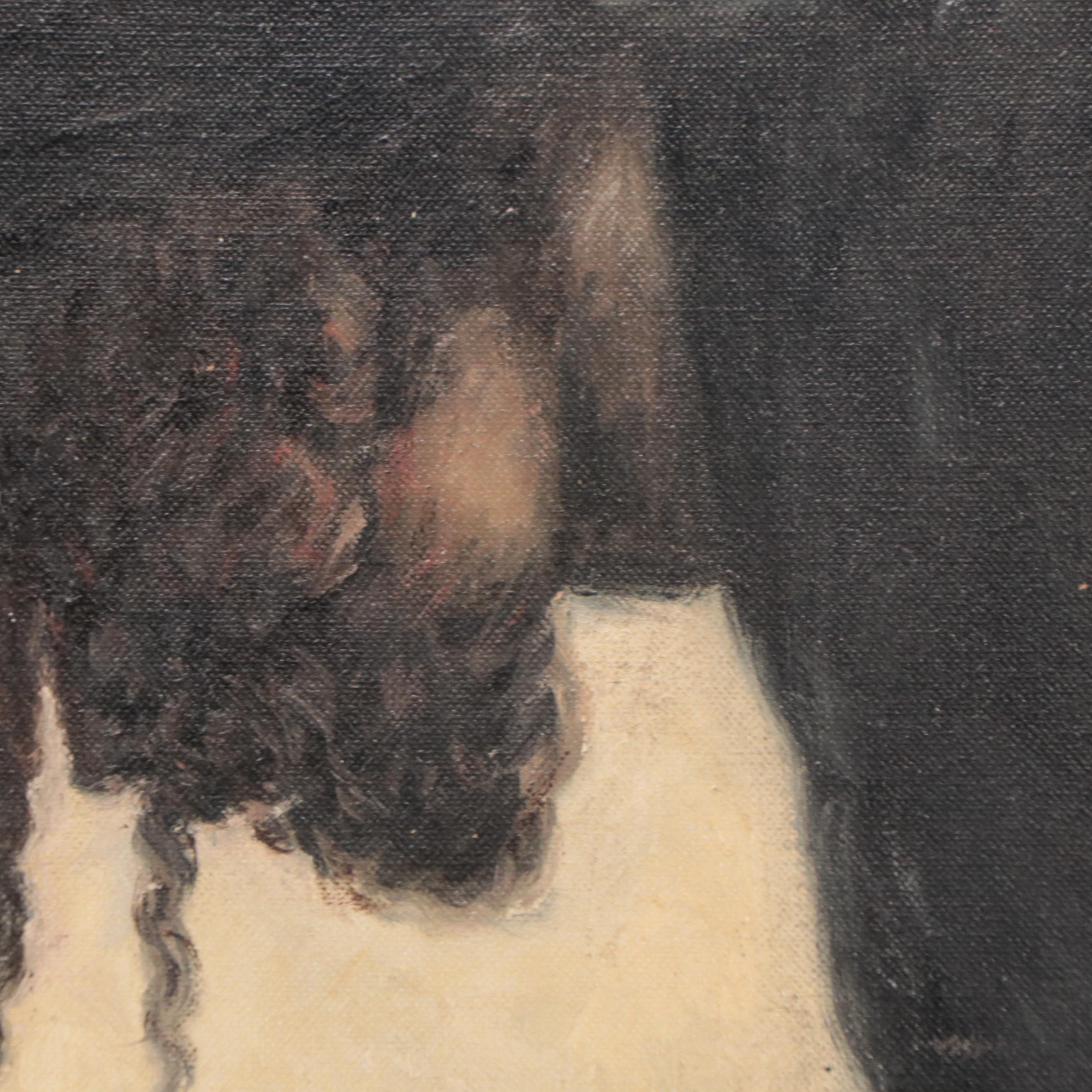 Edwin Weinstock Oil Painting "Yeshivah"