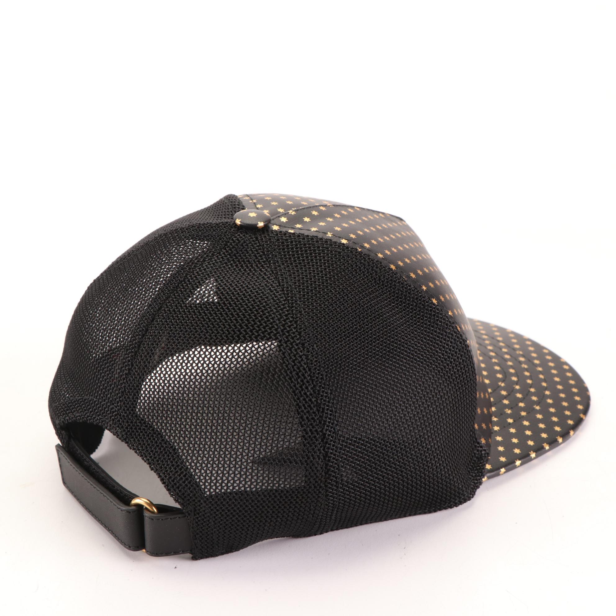 Gucci Guccy Baseball Cap in Printed Leather and Mesh