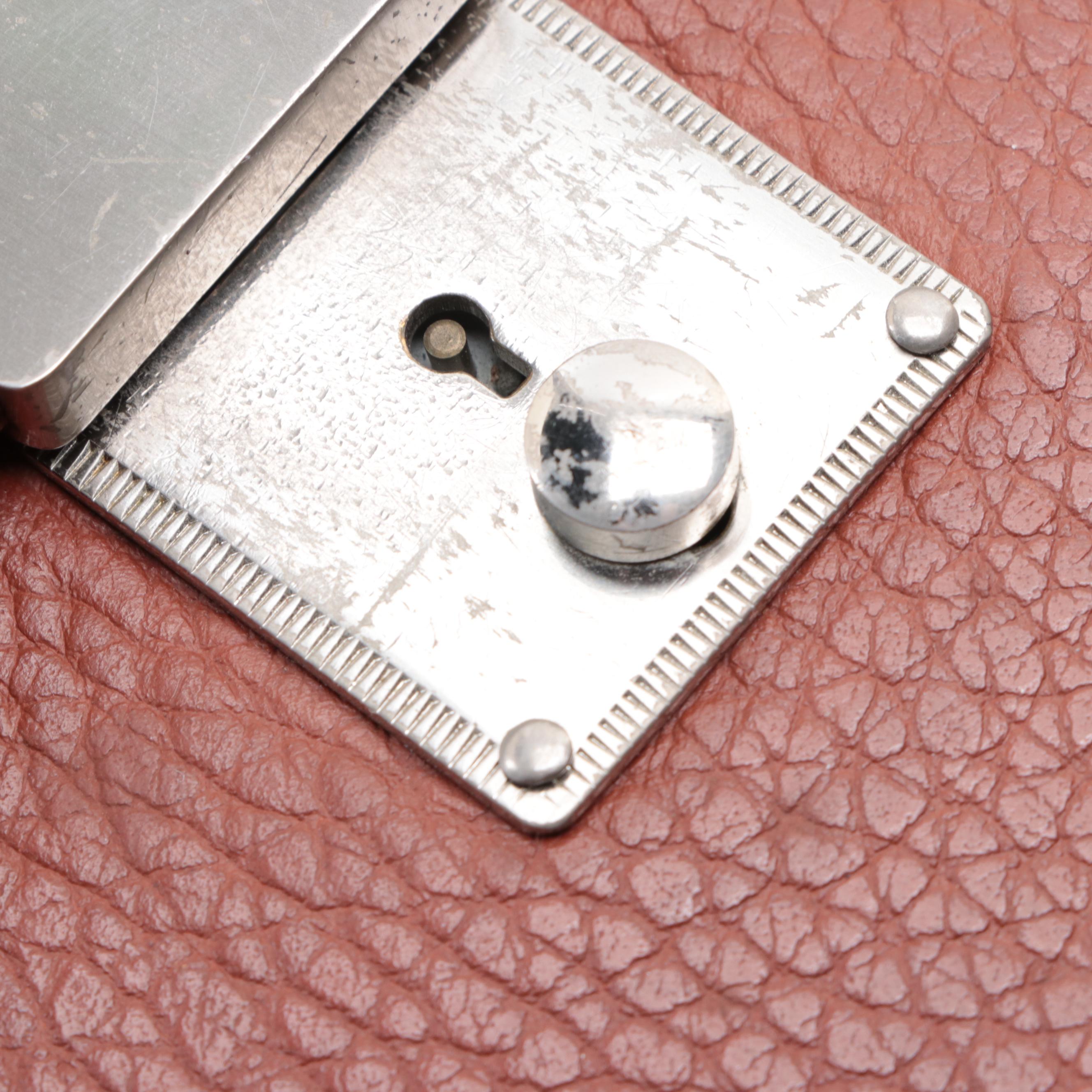 Burberry Slim Briefcase in Pebbled and Smooth Leather