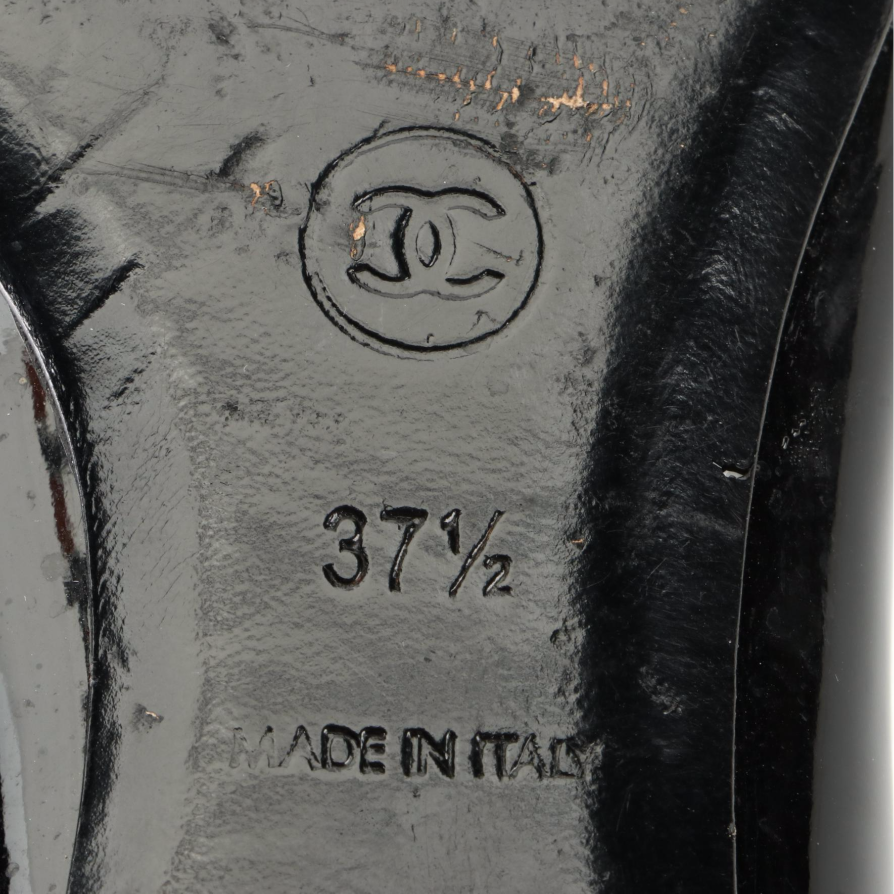 Chanel CC Cap Toe Ballet Flats in Leather and Patent Leather