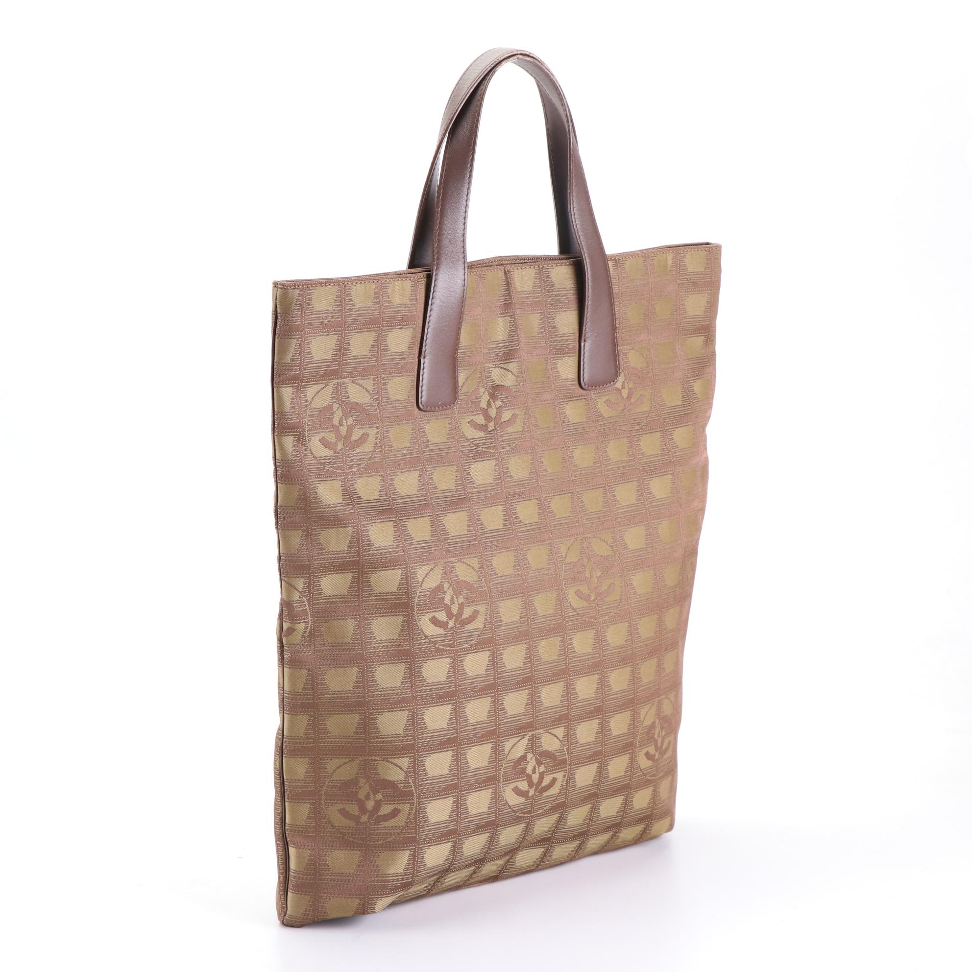 Chanel Travel Line Canvas and Leather Tote