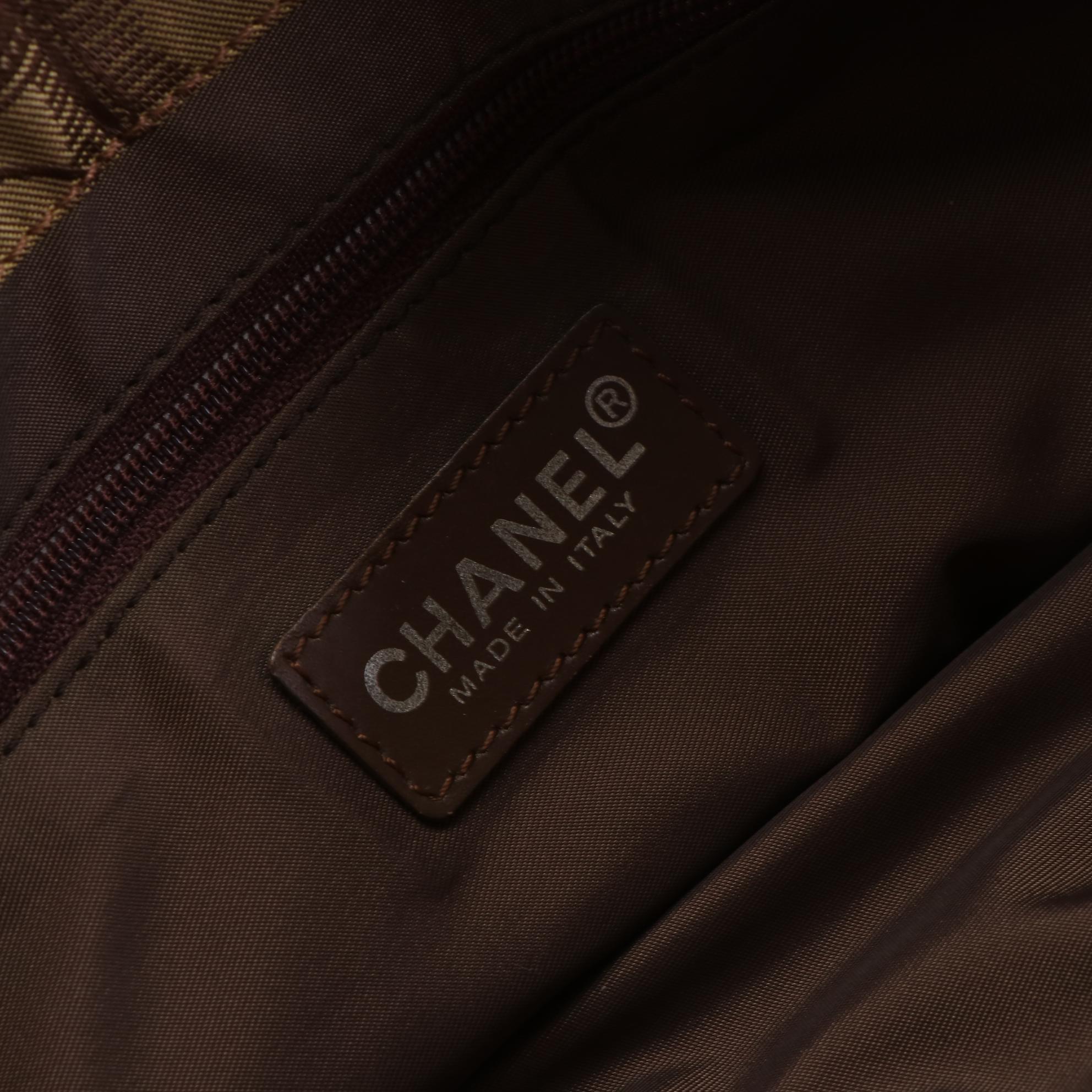 Chanel Travel Line Canvas and Leather Tote