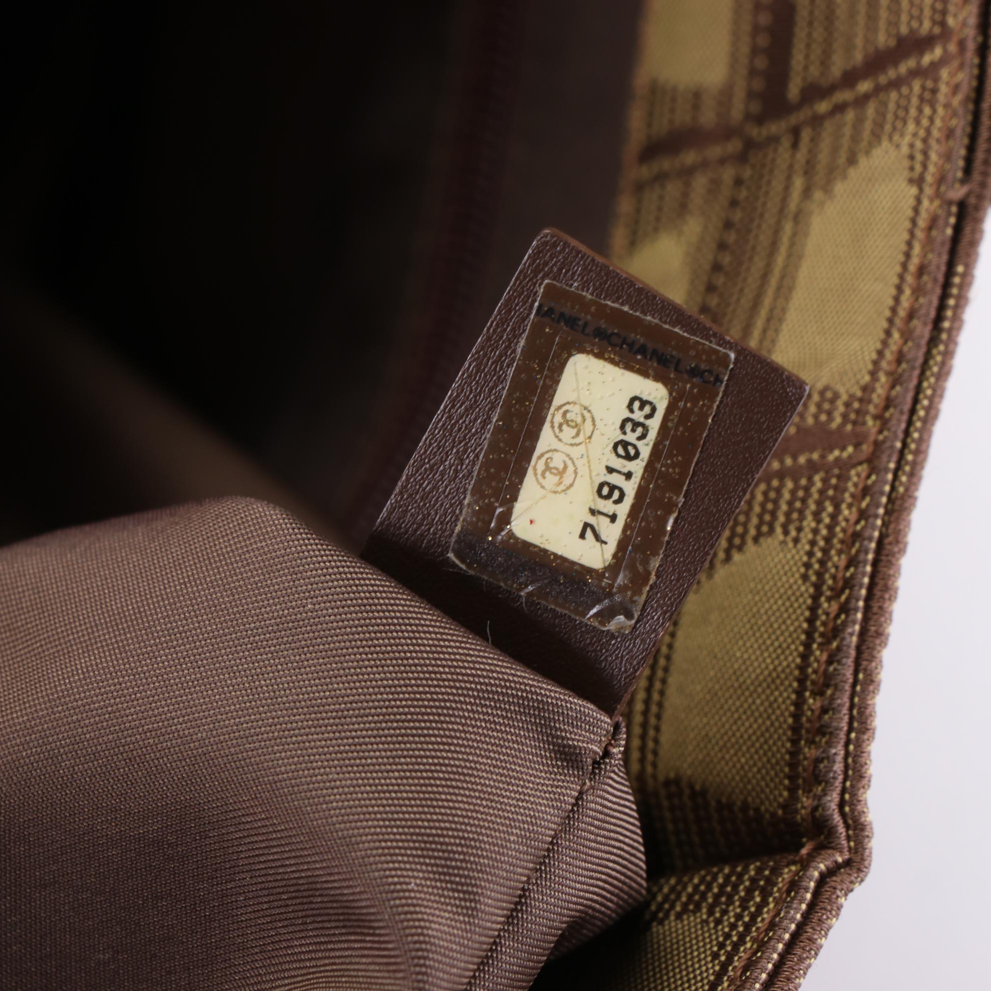 Chanel Travel Line Canvas and Leather Tote