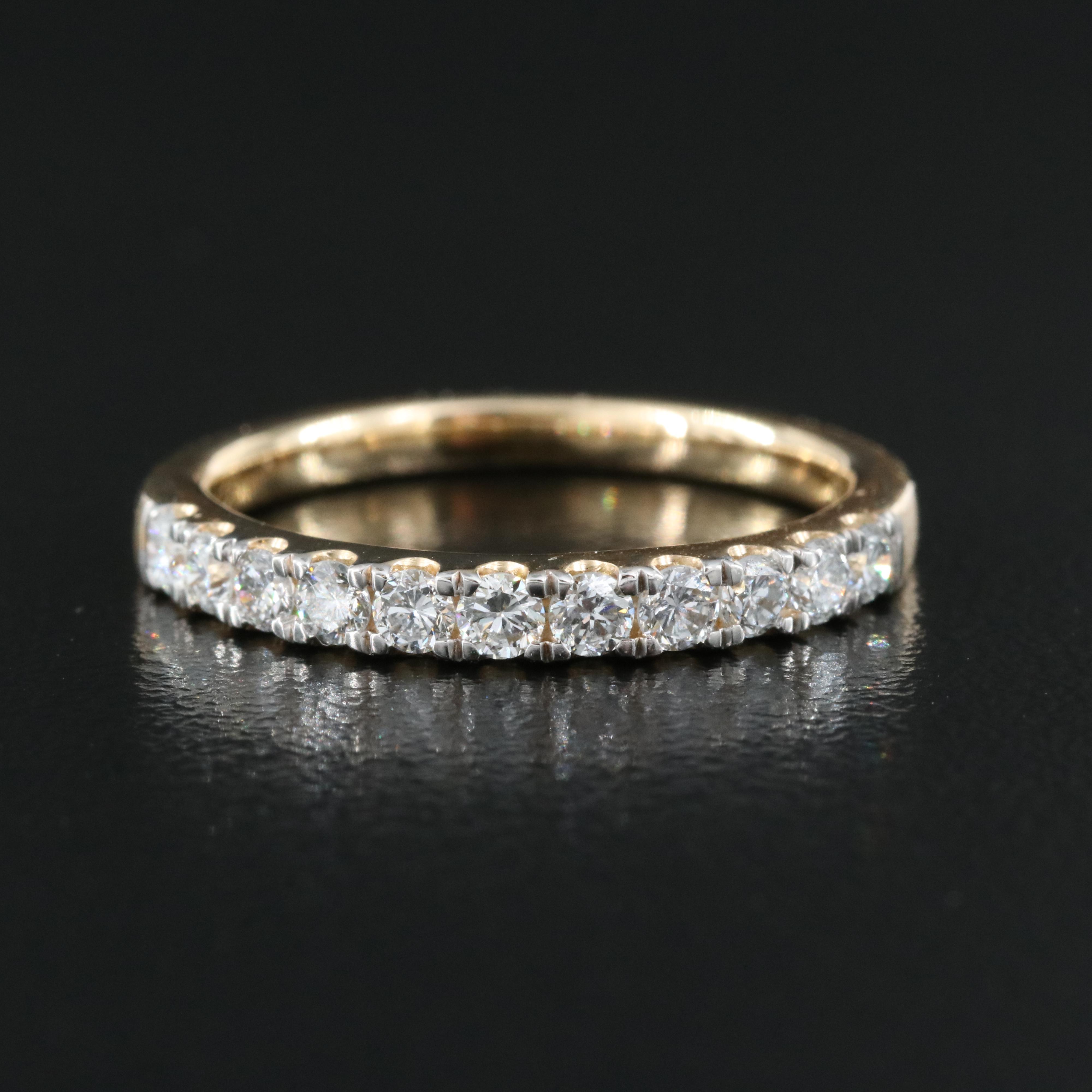 14K 0.50 CTW Lab Grown Diamond Band with IGI Report