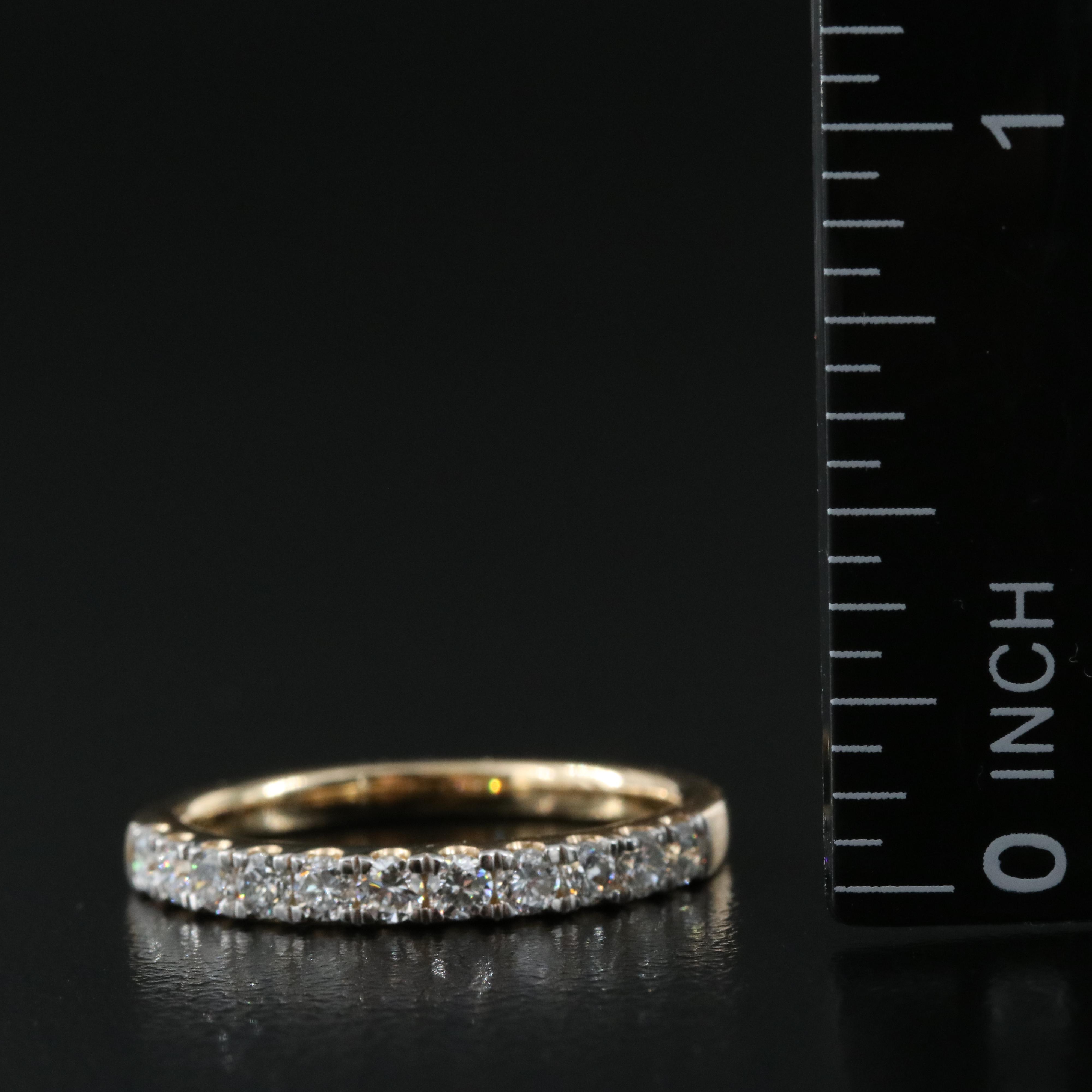 14K 0.50 CTW Lab Grown Diamond Band with IGI Report