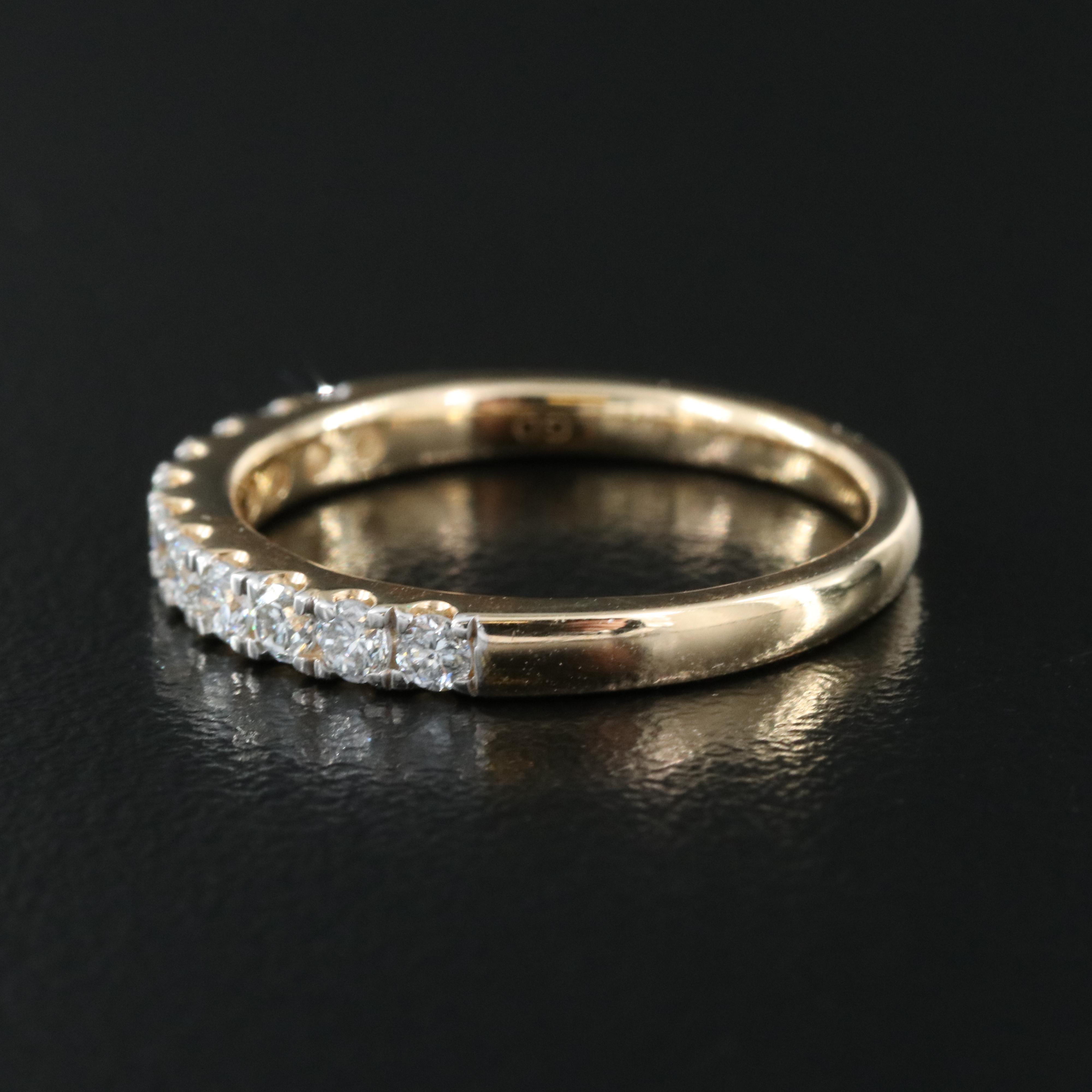 14K 0.50 CTW Lab Grown Diamond Band with IGI Report