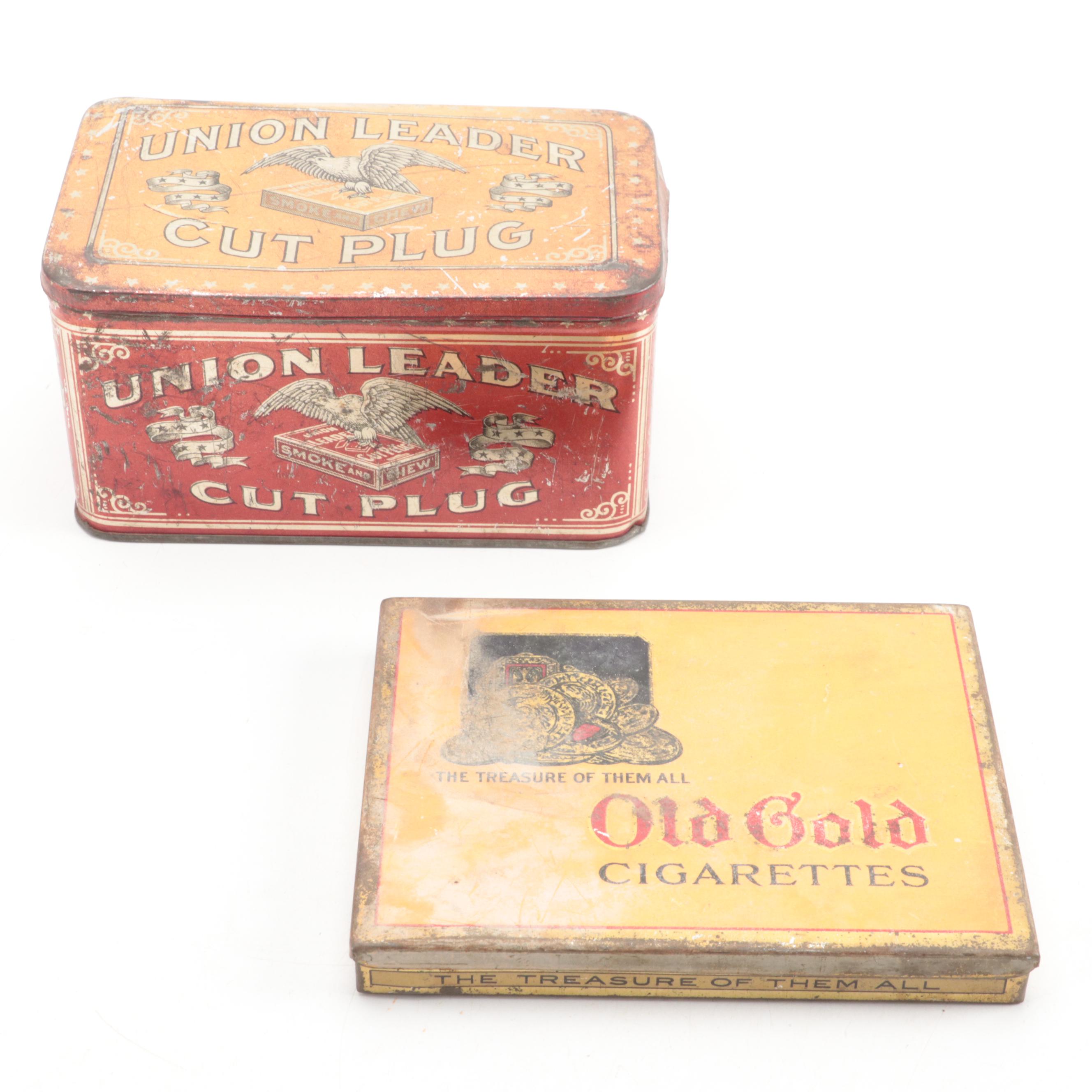 Sweet Burley, Velvet, Granger, Union Leader, Old Gold and Other Tobacco Tins
