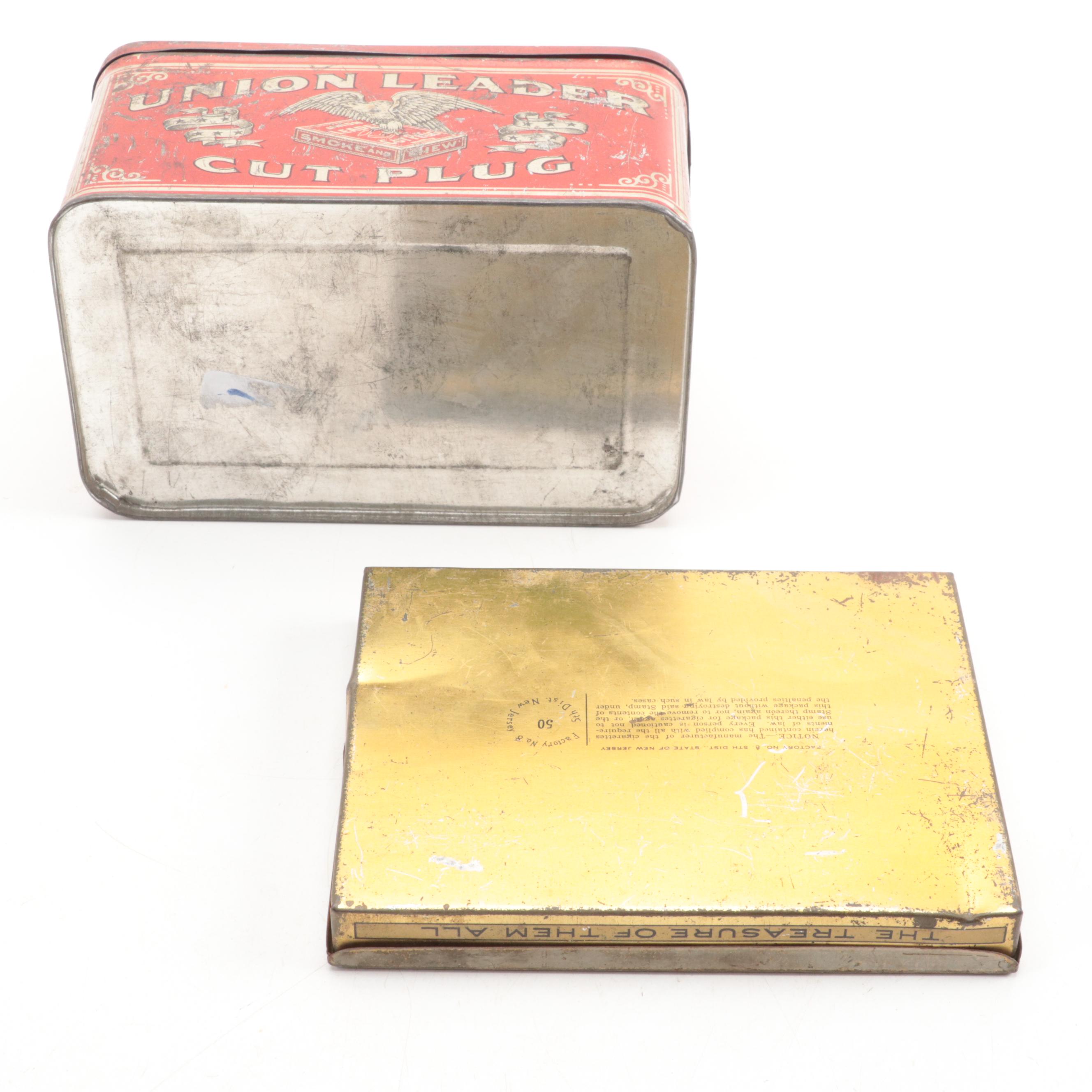 Sweet Burley, Velvet, Granger, Union Leader, Old Gold and Other Tobacco Tins