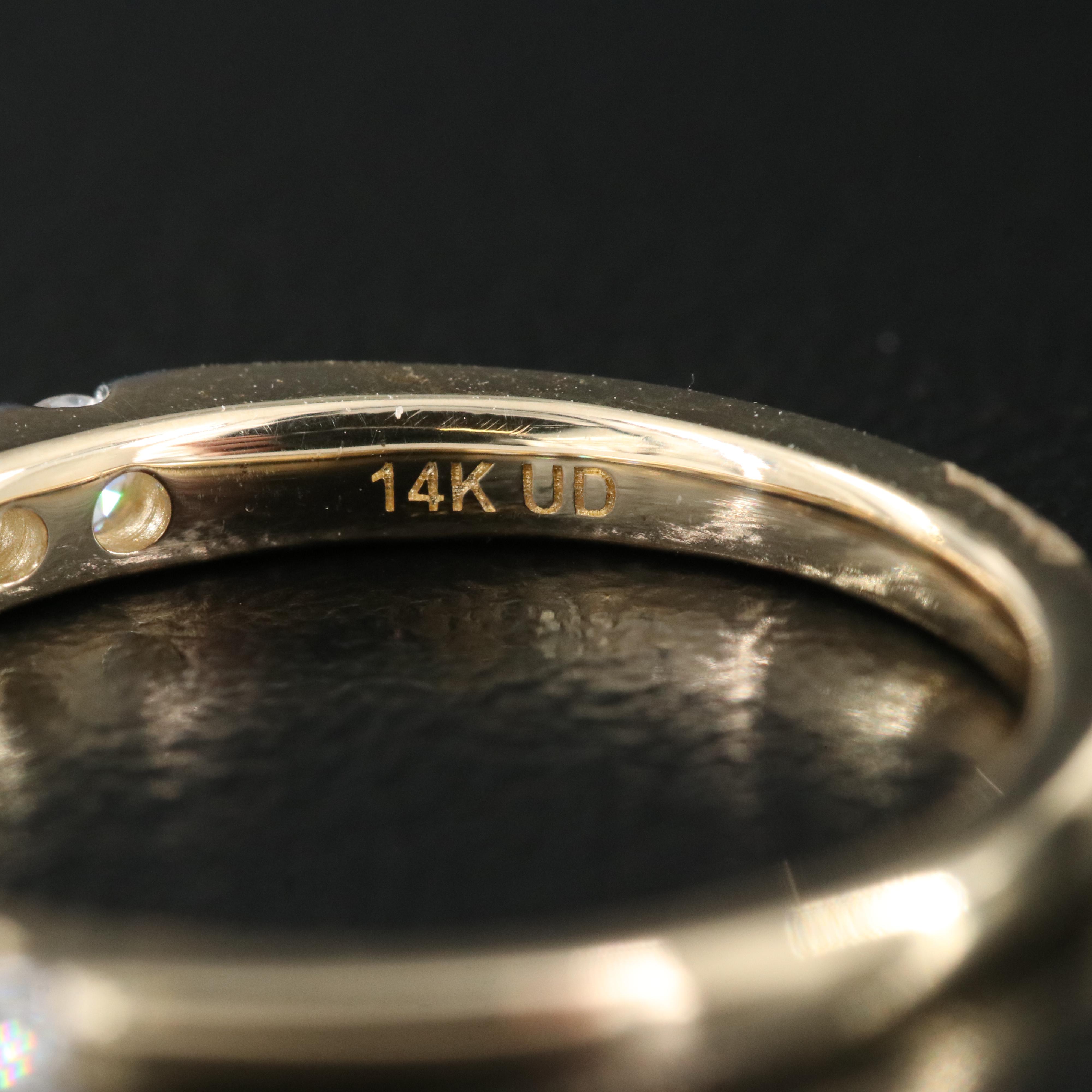 14K 0.50 CTW Lab Grown Diamond Ring with IGI Report