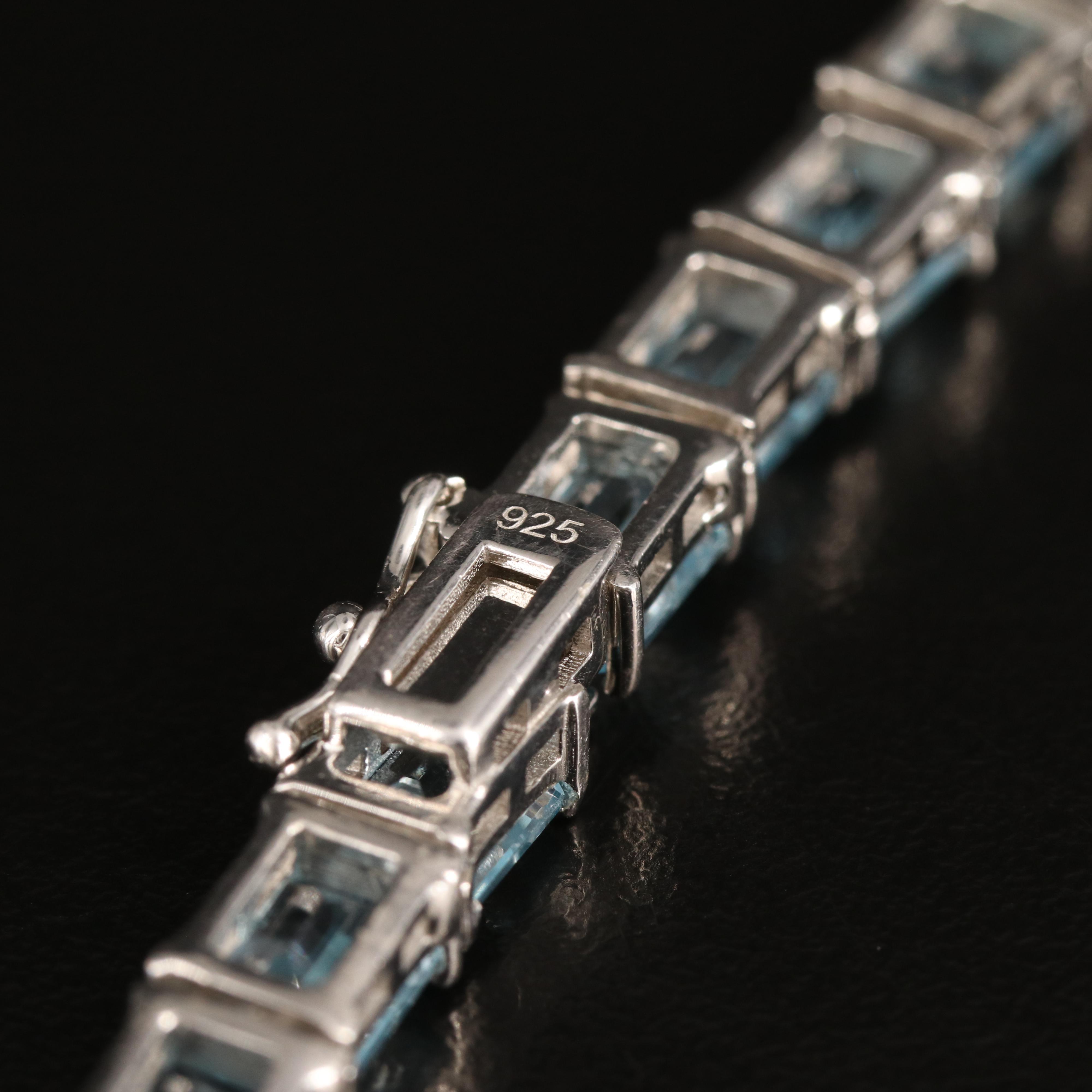 Sterling Sky Blue Topaz Y Necklace