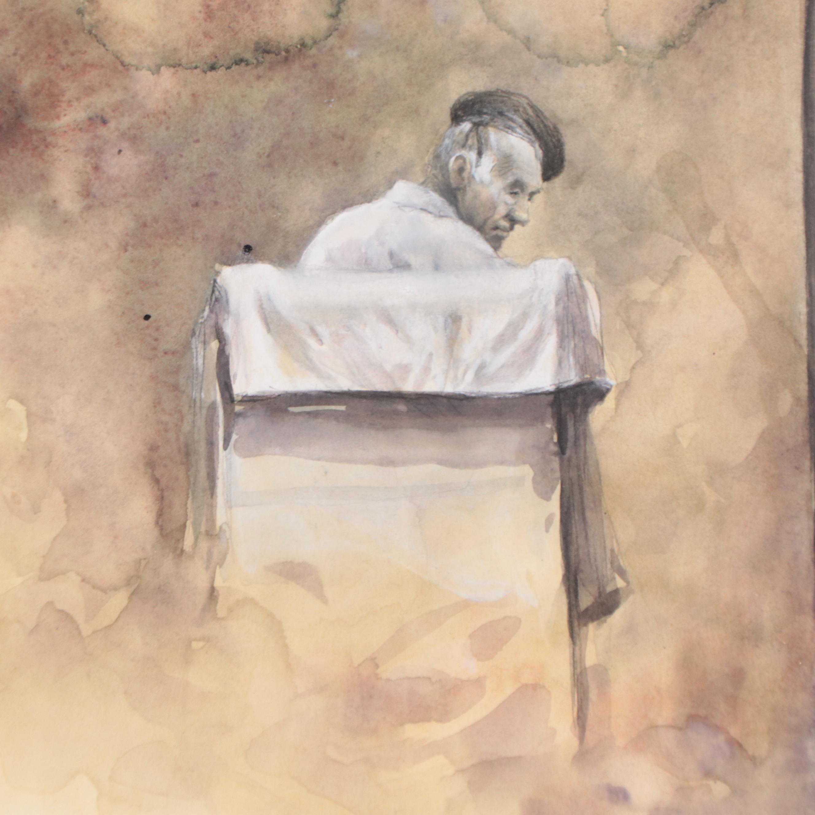 Allegorical Figurative Watercolor Painting