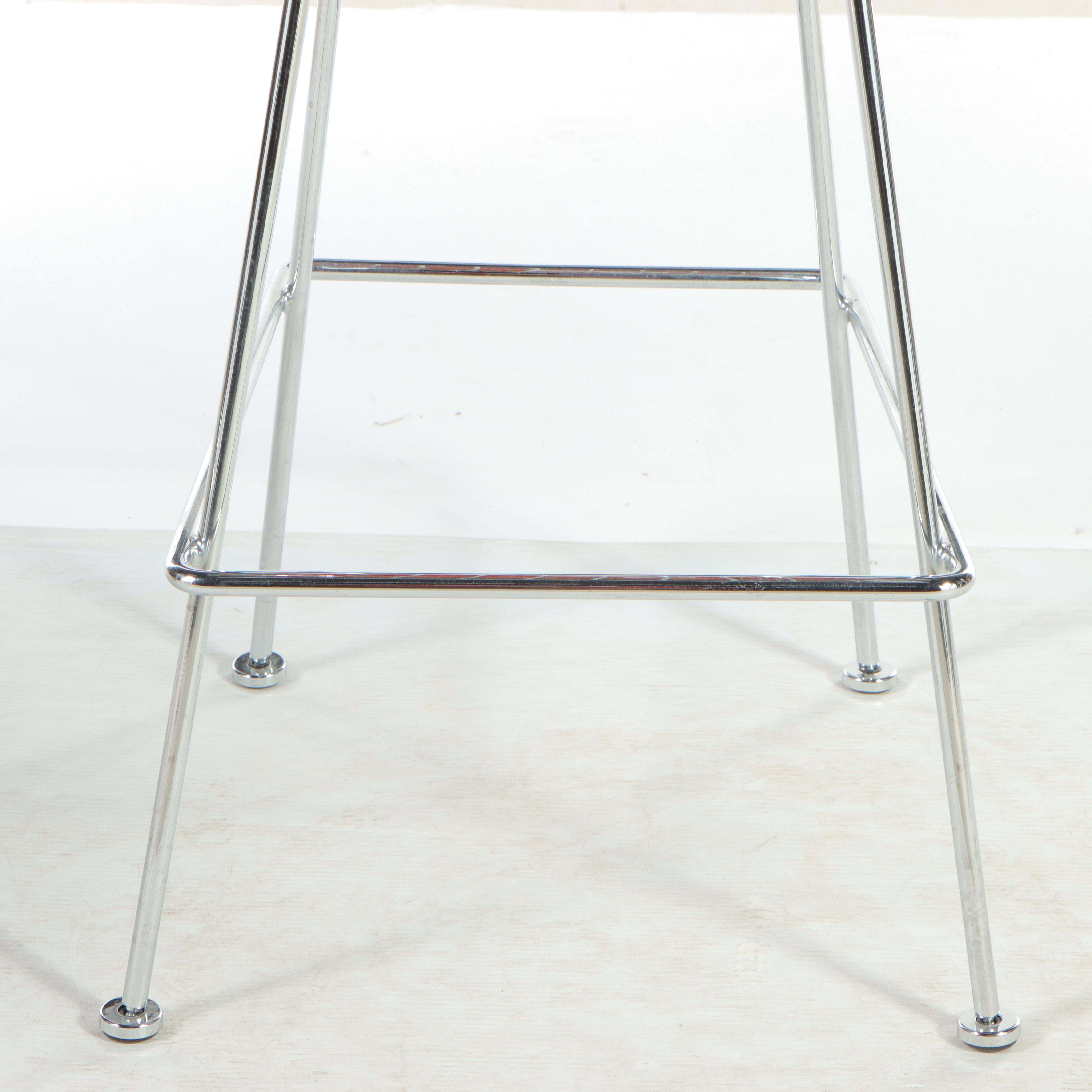 Three Harry Bertoia for Knoll, Inc. Chromed Steel Wire Barstools