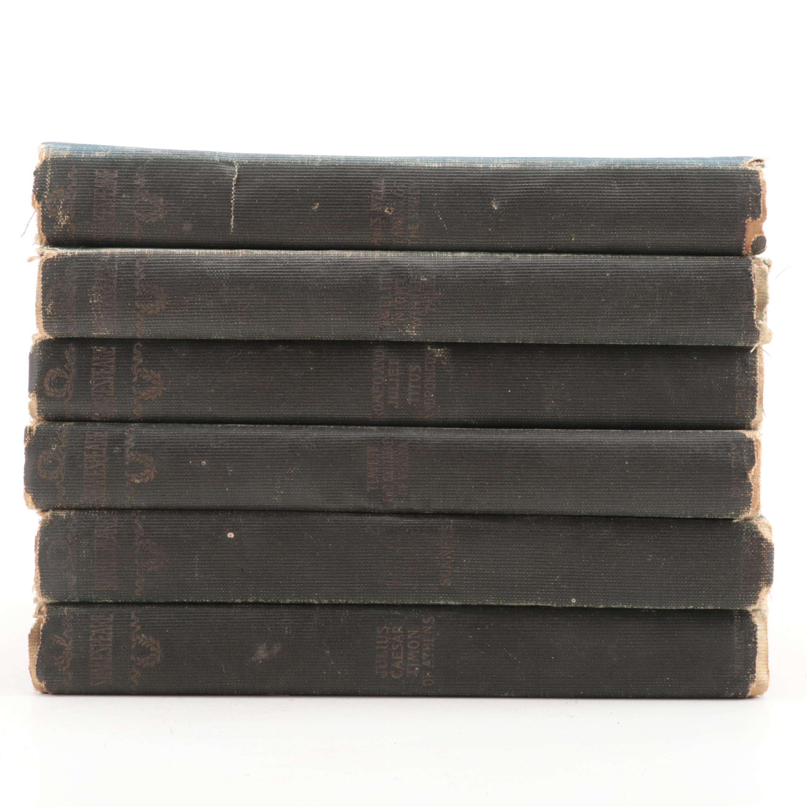"The Plays of Shakespeare" Six-Volume Set by Henry Morley, 1897