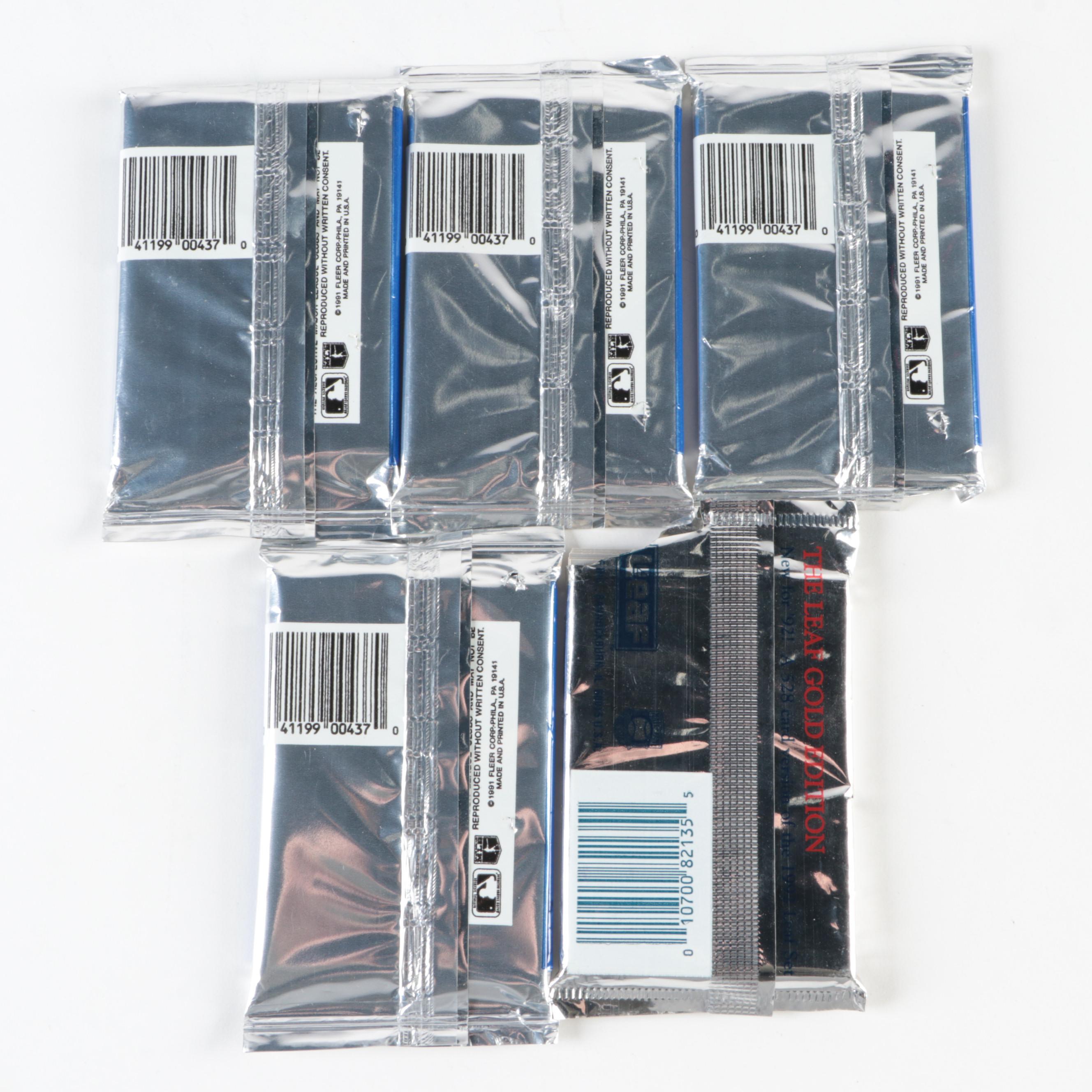 Topps, Score and More Baseball Card Wax Packs and Boxes, 1980s–1990s