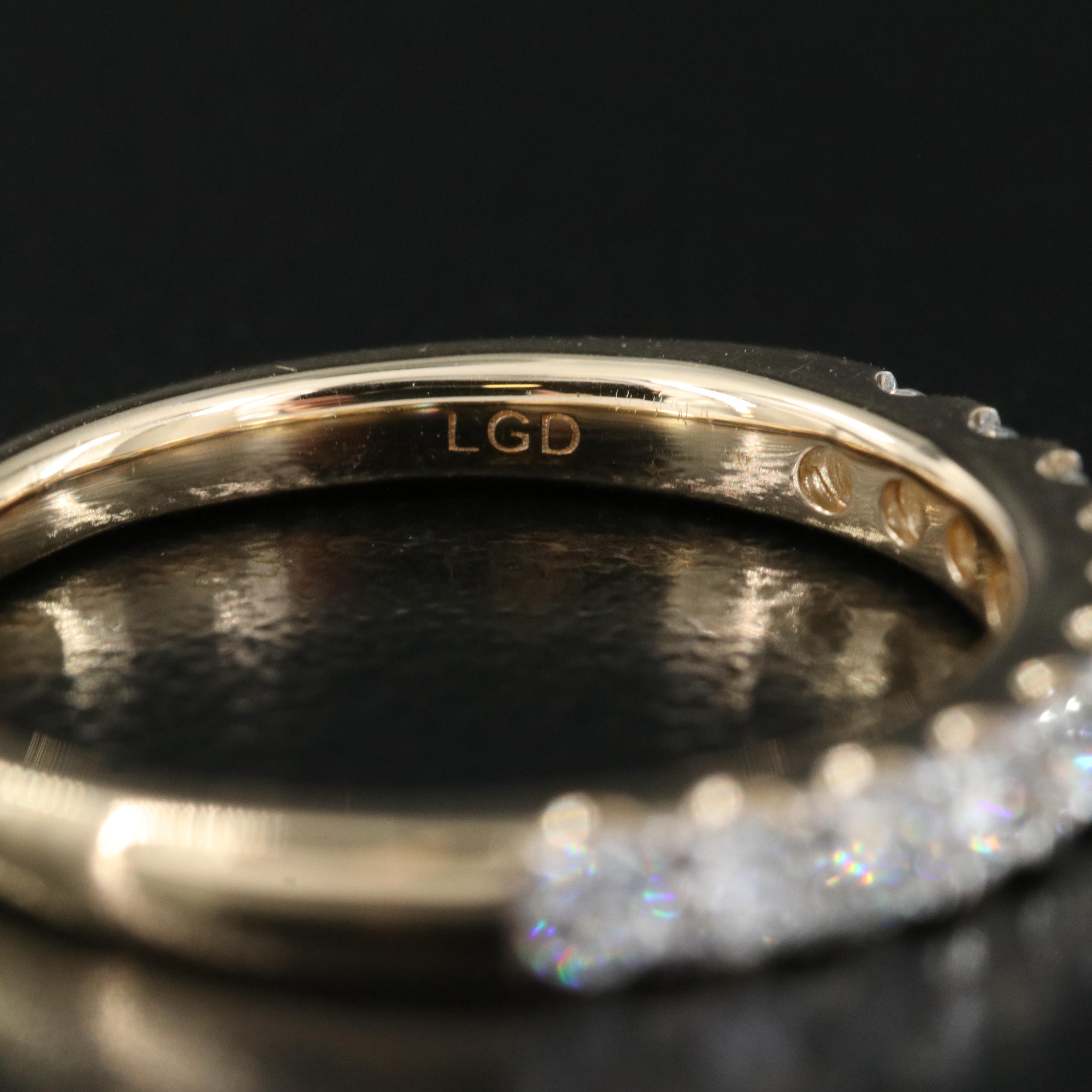 14K 0.50 CTW Lab Grown Diamond Ring with IGI Report