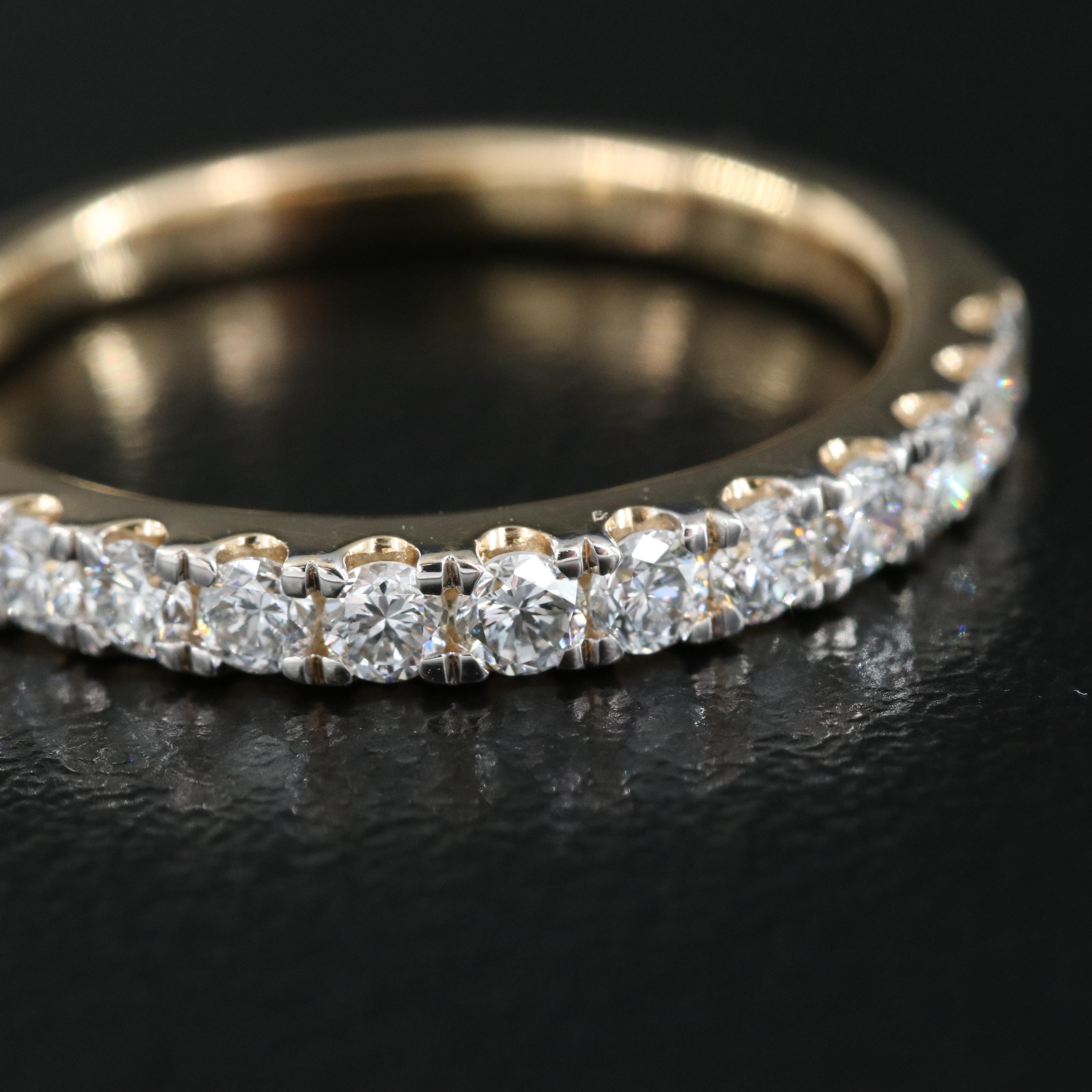 14K 0.50 CTW Lab Grown Diamond Ring with IGI Report