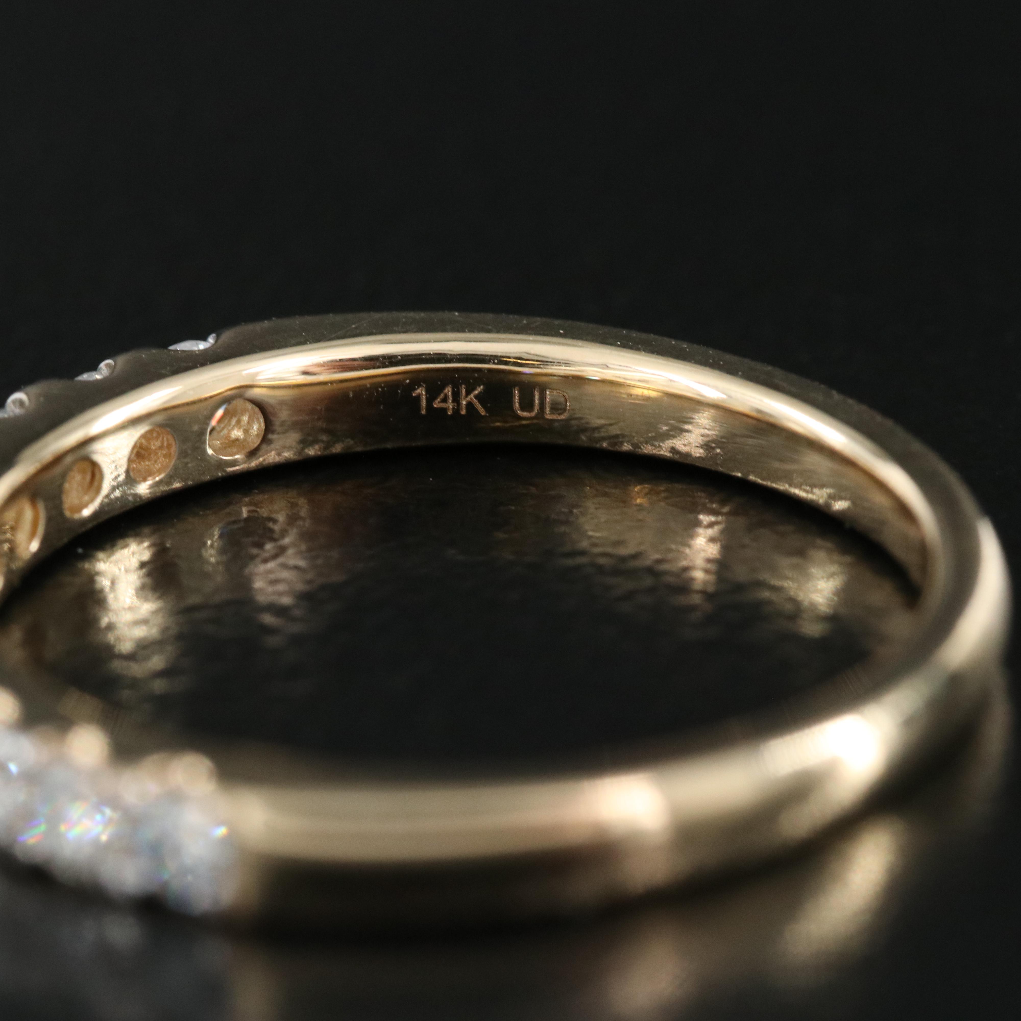 14K 0.50 CTW Lab Grown Diamond Ring with IGI Report