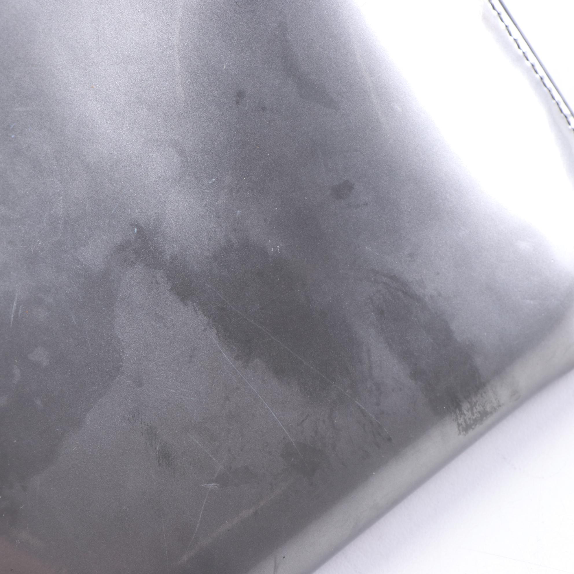 Christian Louboutin Studded Metallic Patent Leather Clutch with Detachable Strap